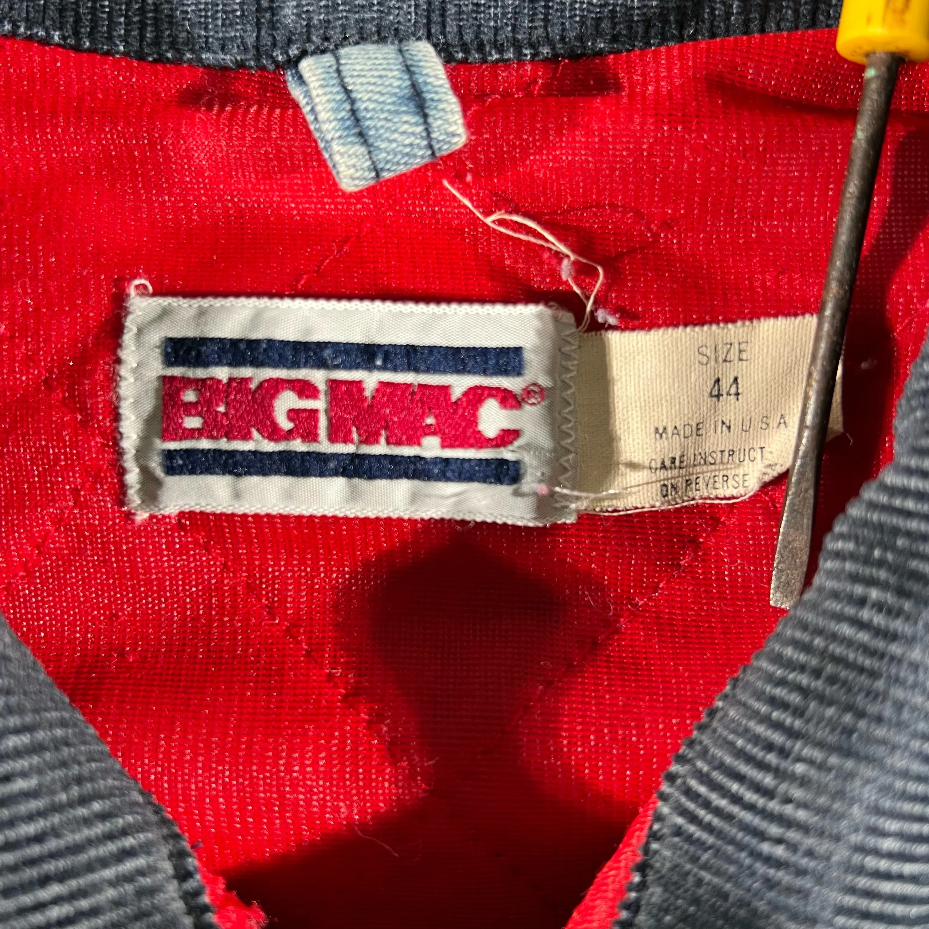 80s Big Mac Zip Up Denim Jacket- L