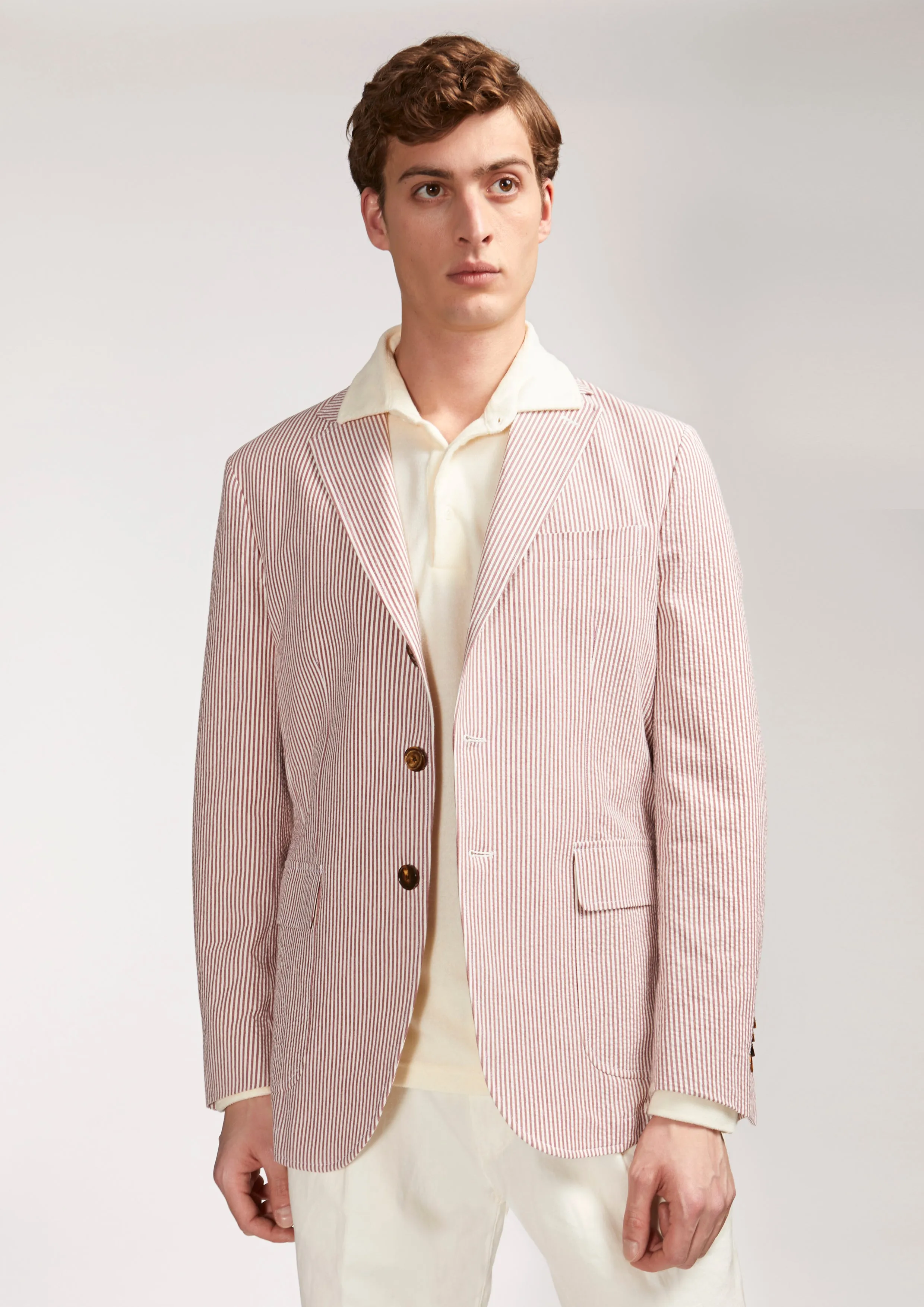 AALBEROBELLO SEERSUCKER BLAZER