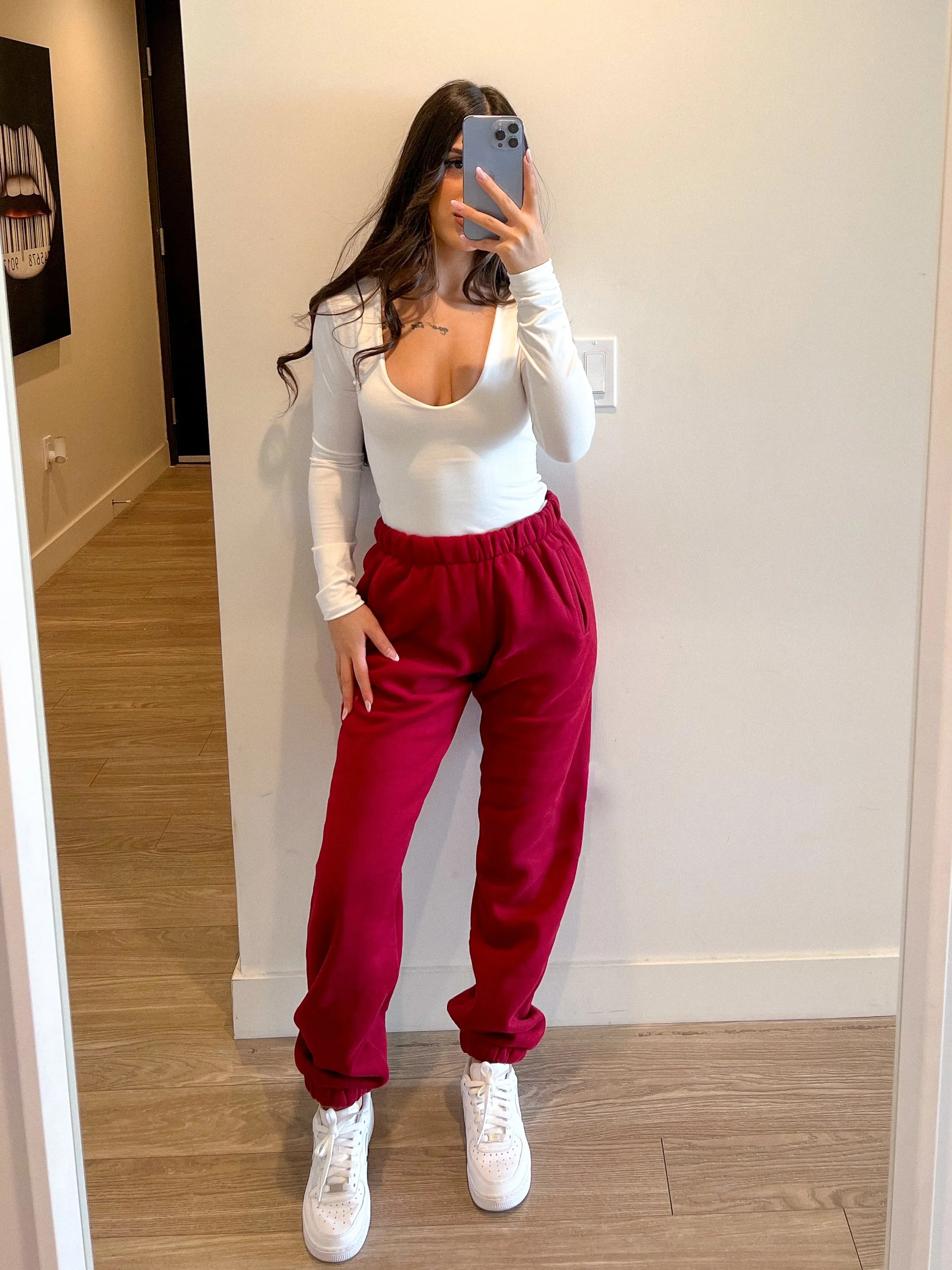 Alani Jogger (Burgundy)
