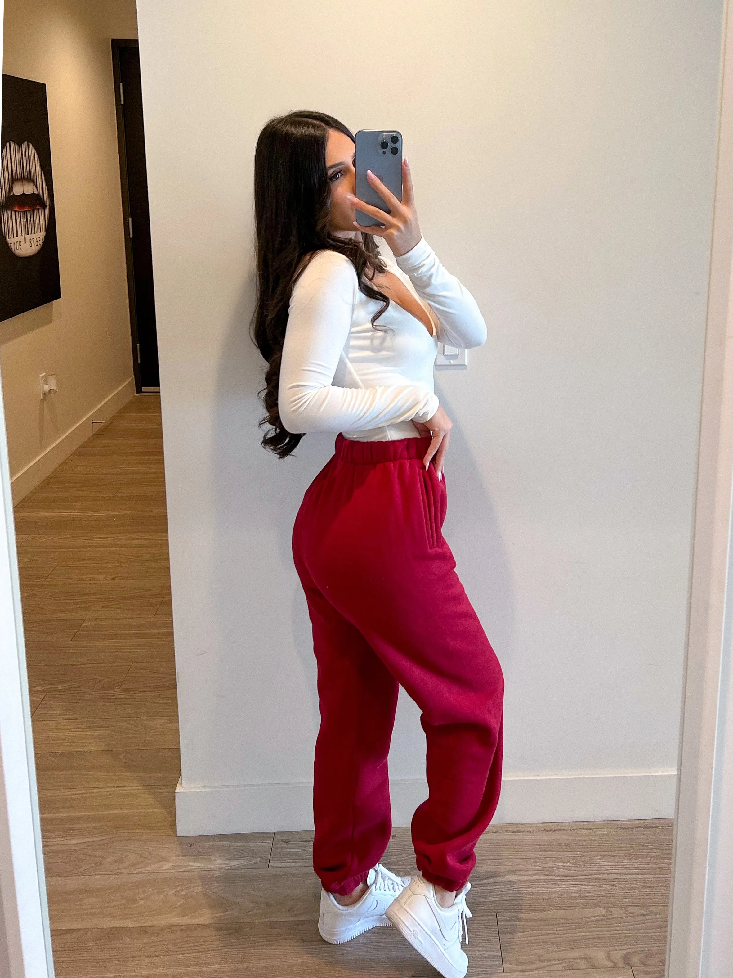 Alani Jogger (Burgundy)