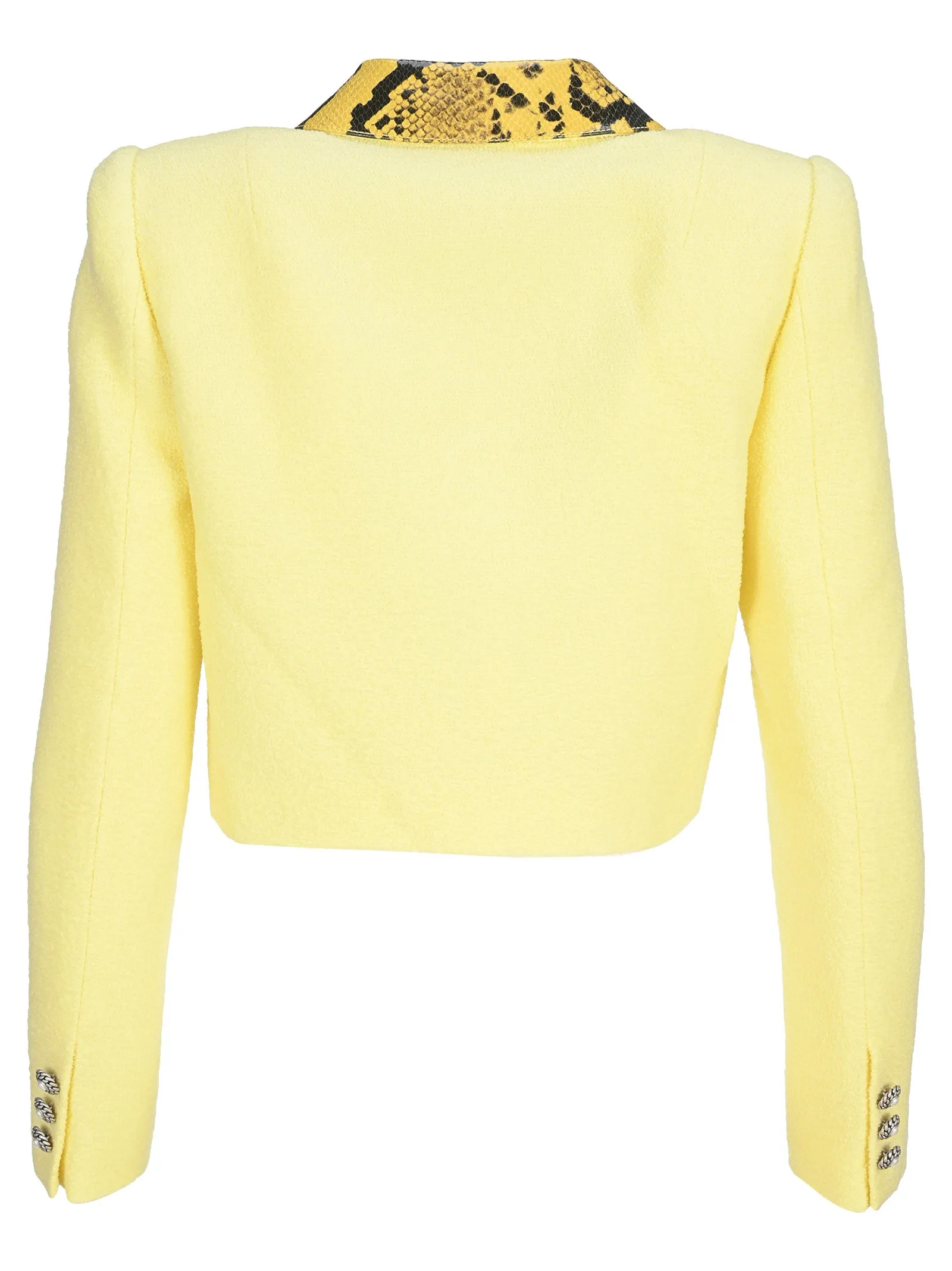 Alessandra Rich Double-Breasted Cropped Jacket
