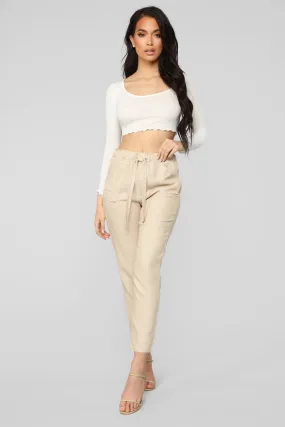 All Tied Up Pants - Tan