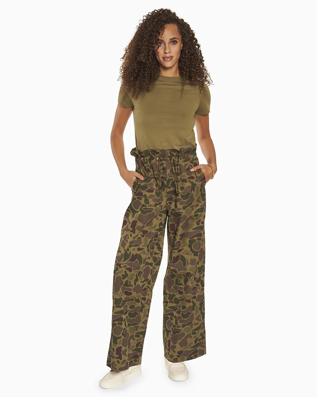 Alysia Print Paperbag Pant