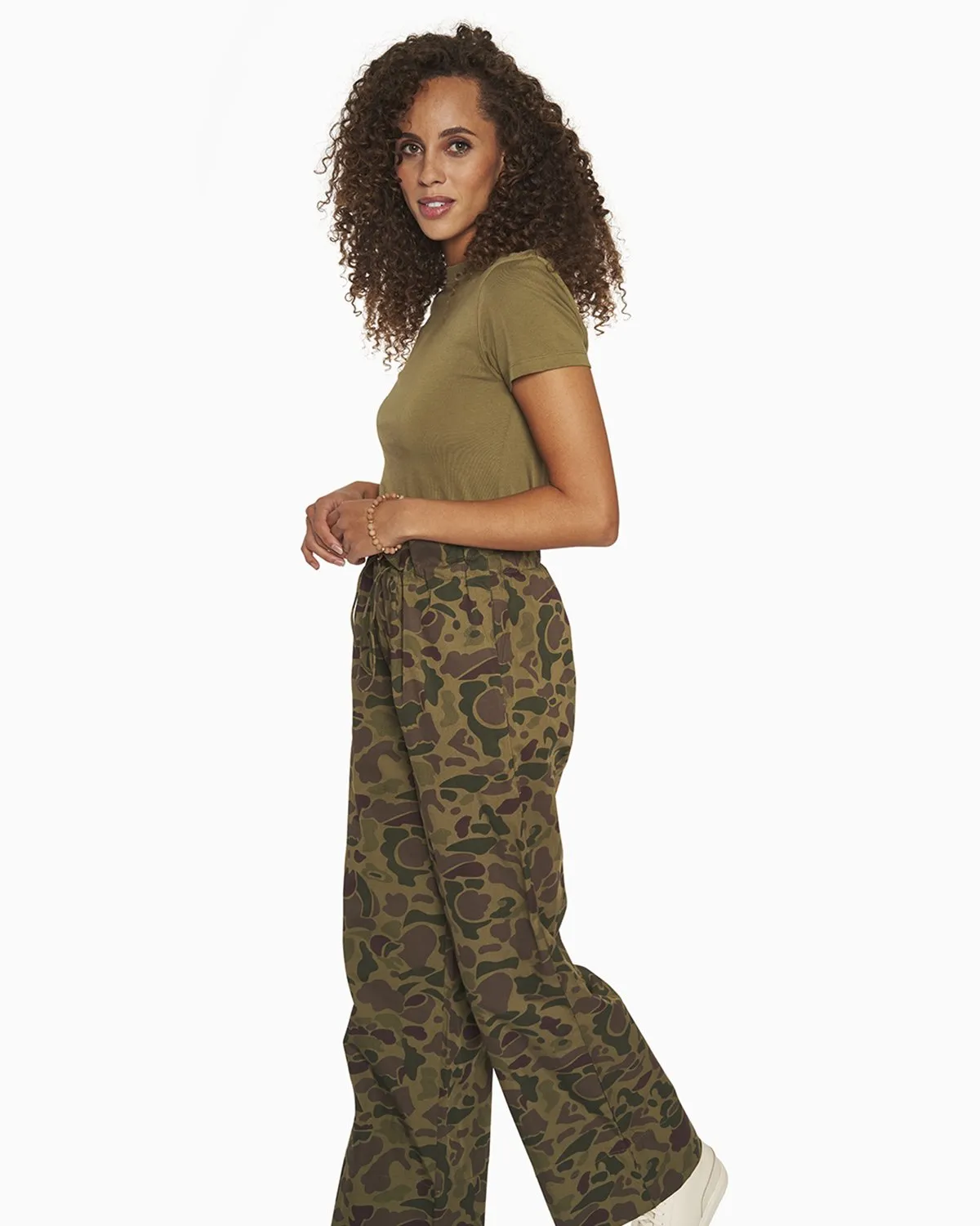 Alysia Print Paperbag Pant
