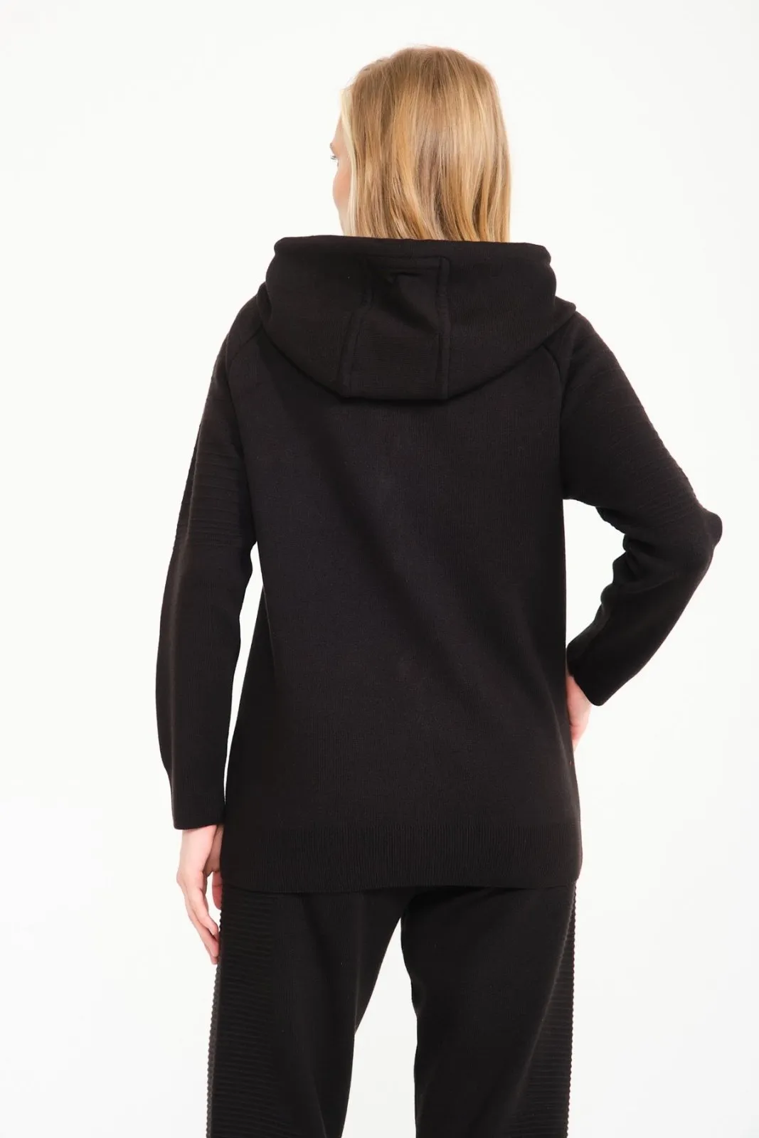Black Cardigan & Joggers Set