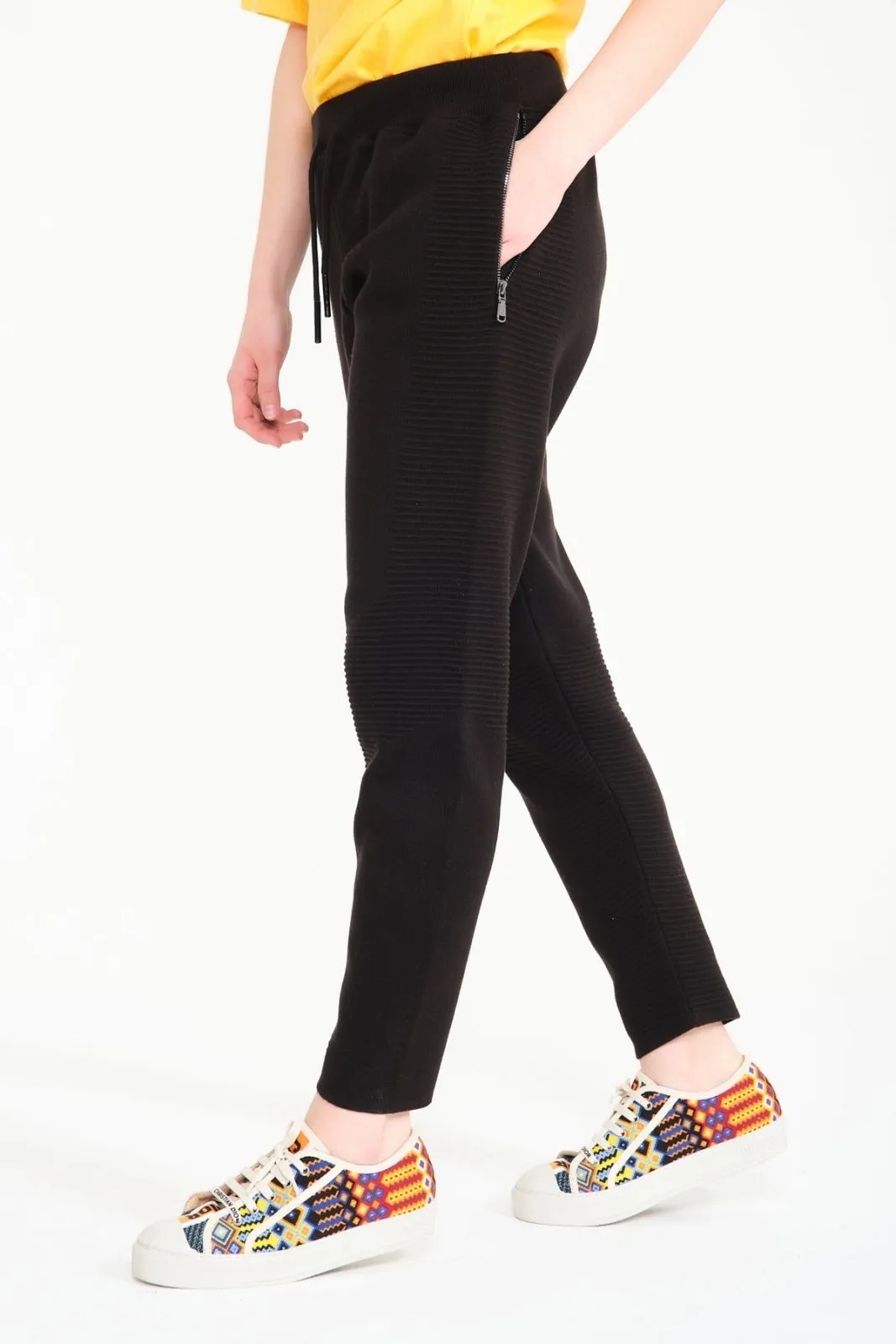 Black Cardigan & Joggers Set