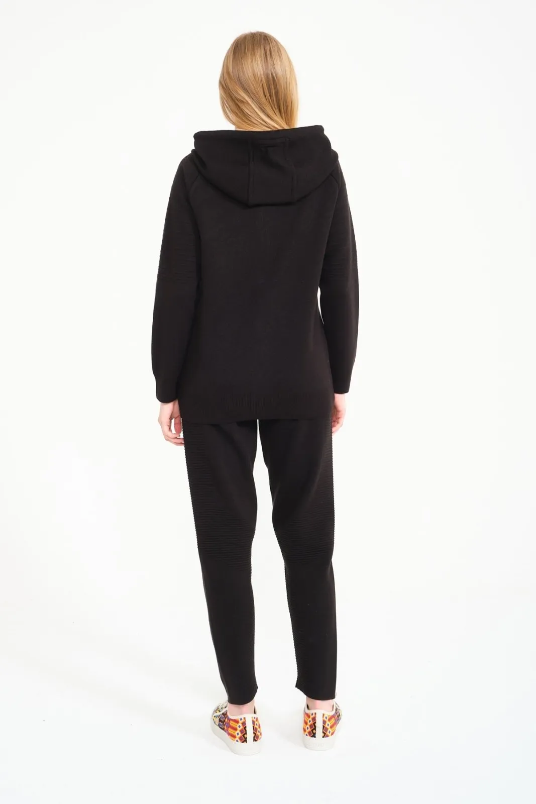 Black Cardigan & Joggers Set