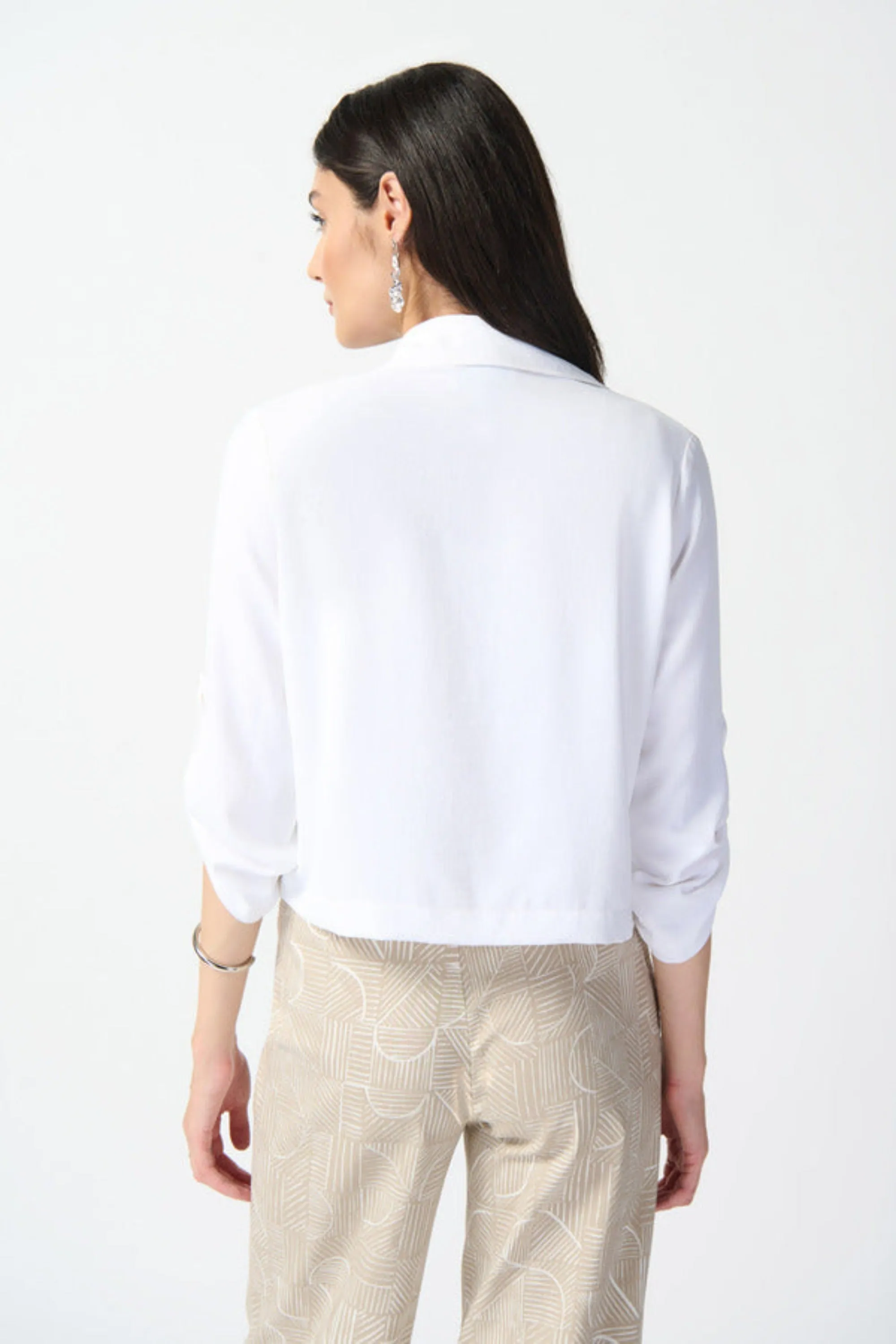 CROP TAB SLEEVE JACKET