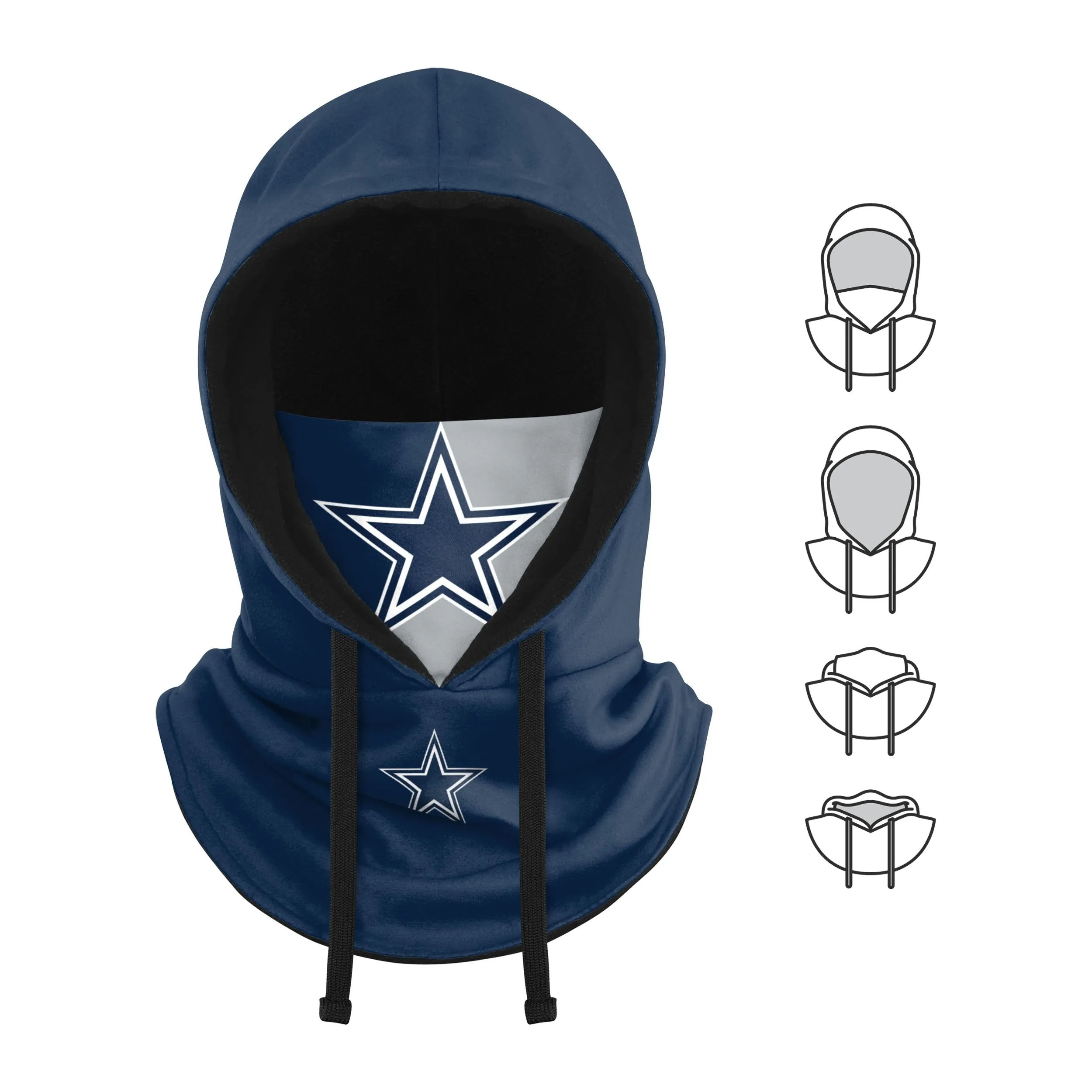 Dallas Cowboys NFL Drawstring Hooded Gaiter -