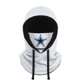 Dallas Cowboys NFL White Drawstring Hooded Gaiter