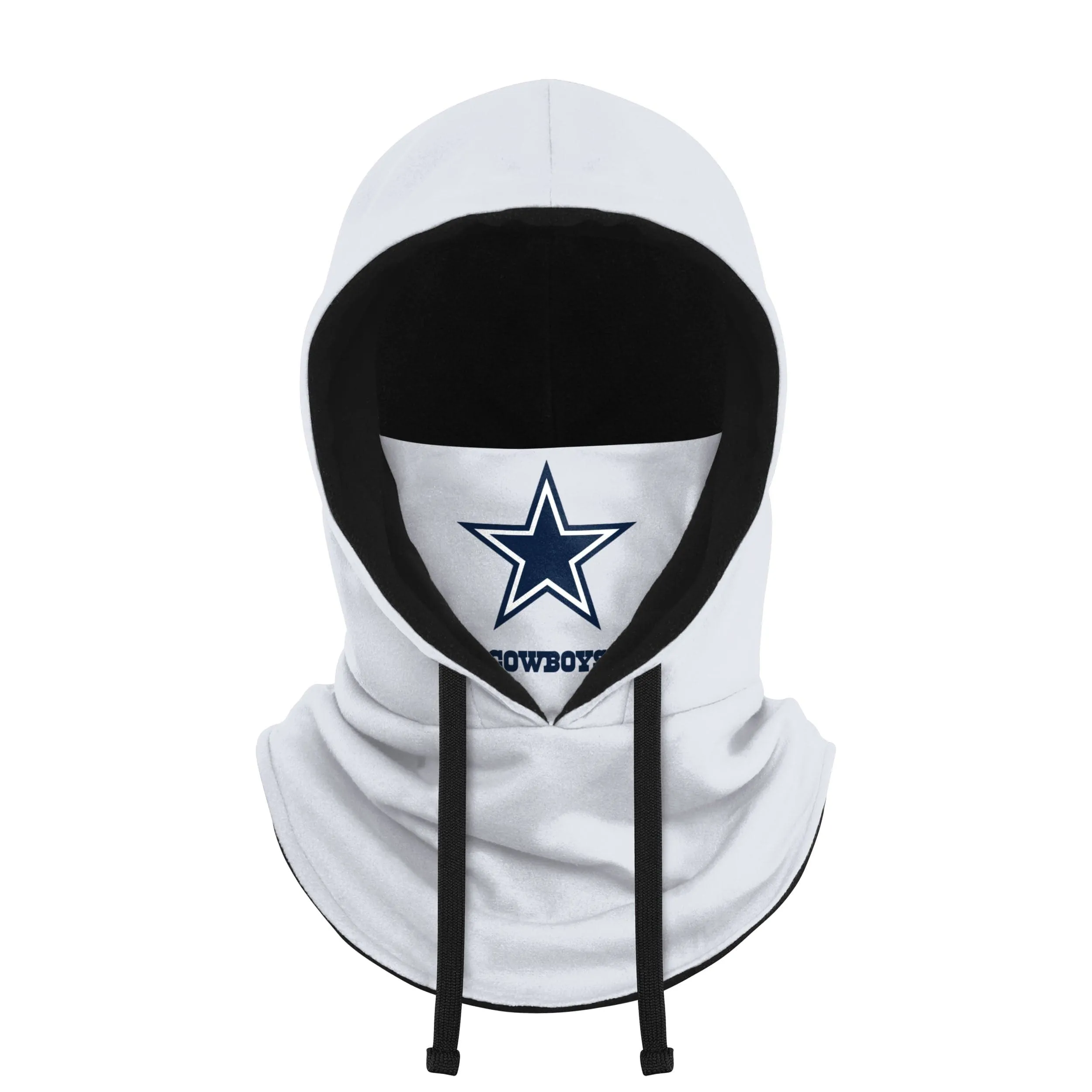 Dallas Cowboys NFL White Drawstring Hooded Gaiter