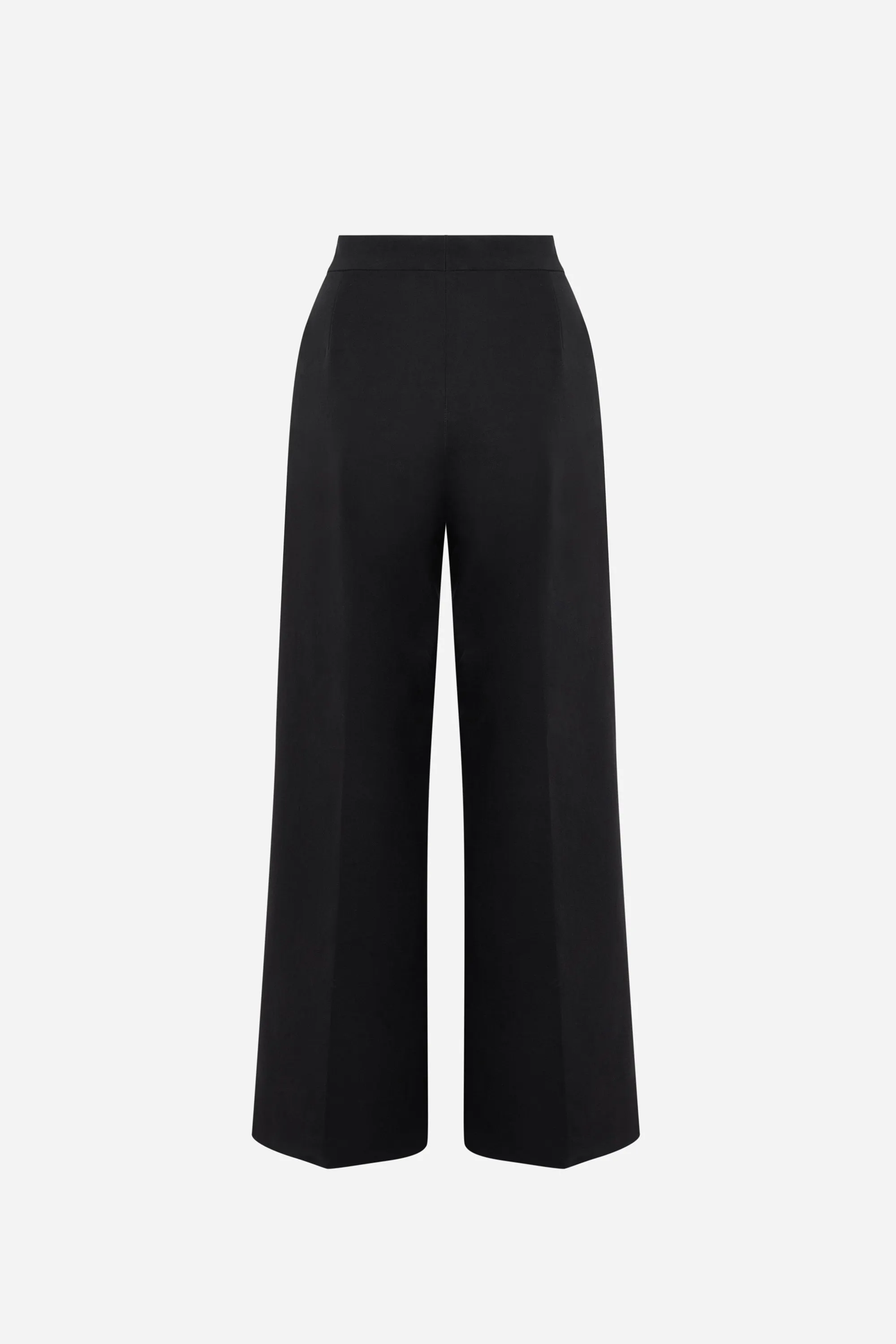 Emerson Straight Wide Leg Spandex Homespun Ankle Length Pants
