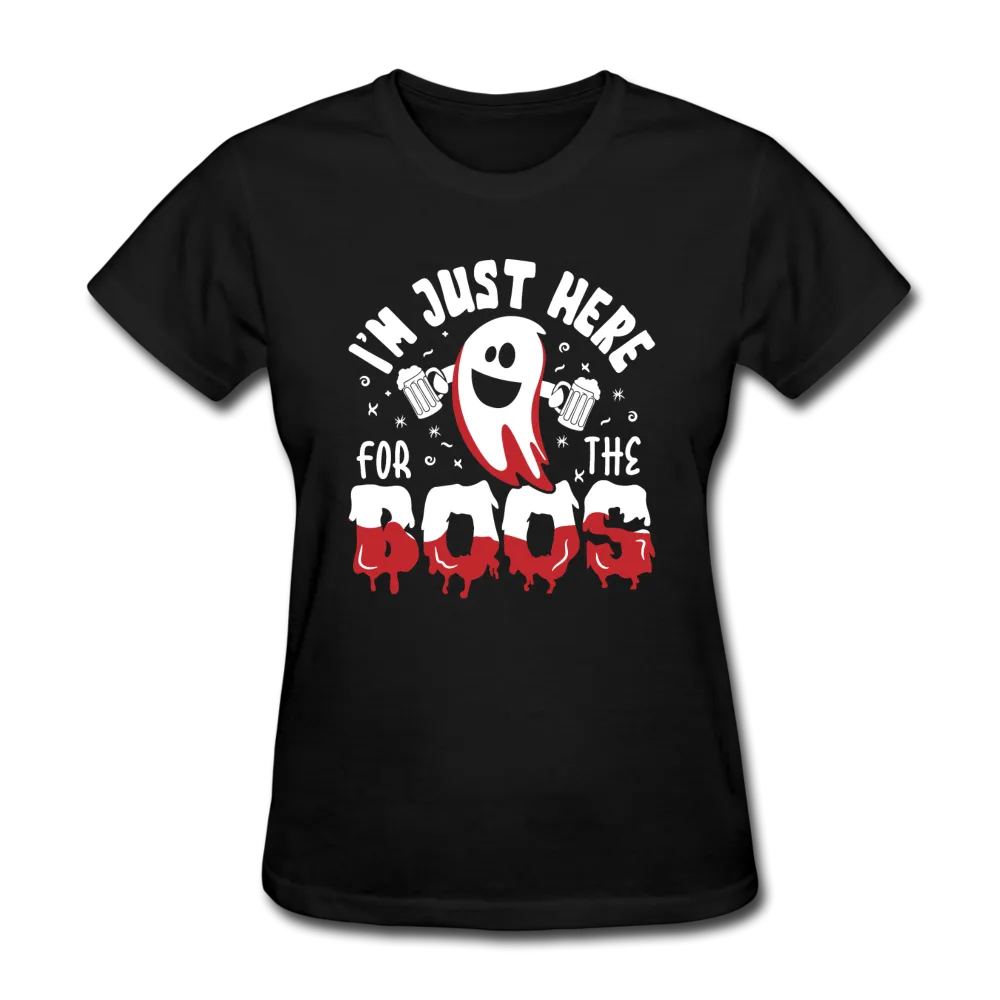 I'm Just Here For The Boos Women's Funny Halloween T-Shirt