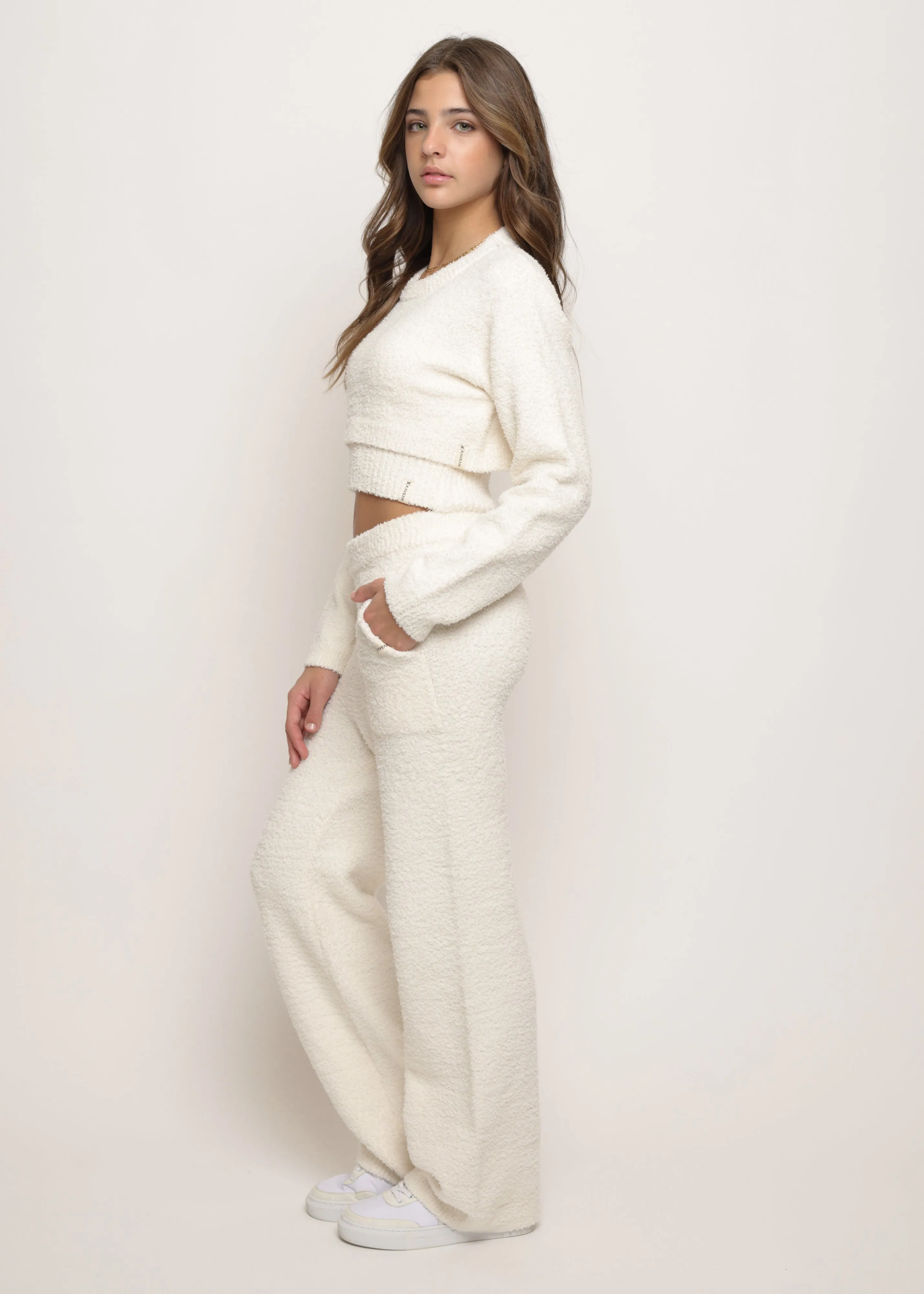 Kaveah Cozy Knit Pants - Ecru
