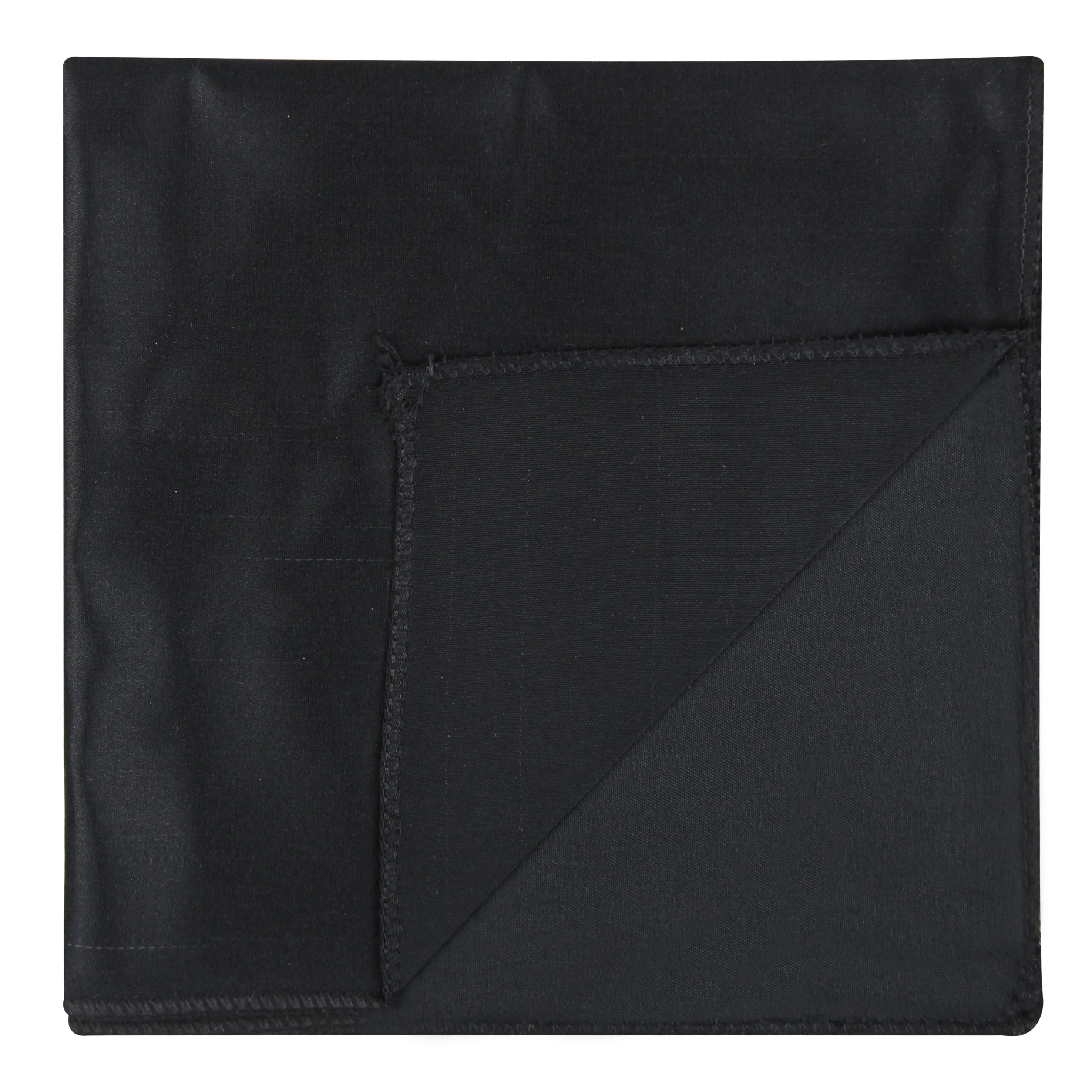 Kavove The Solid Rage Black Pocket Square