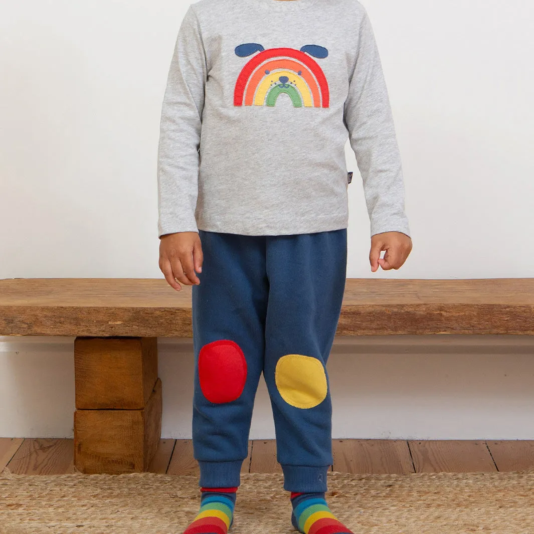 Knee patch joggers- navy