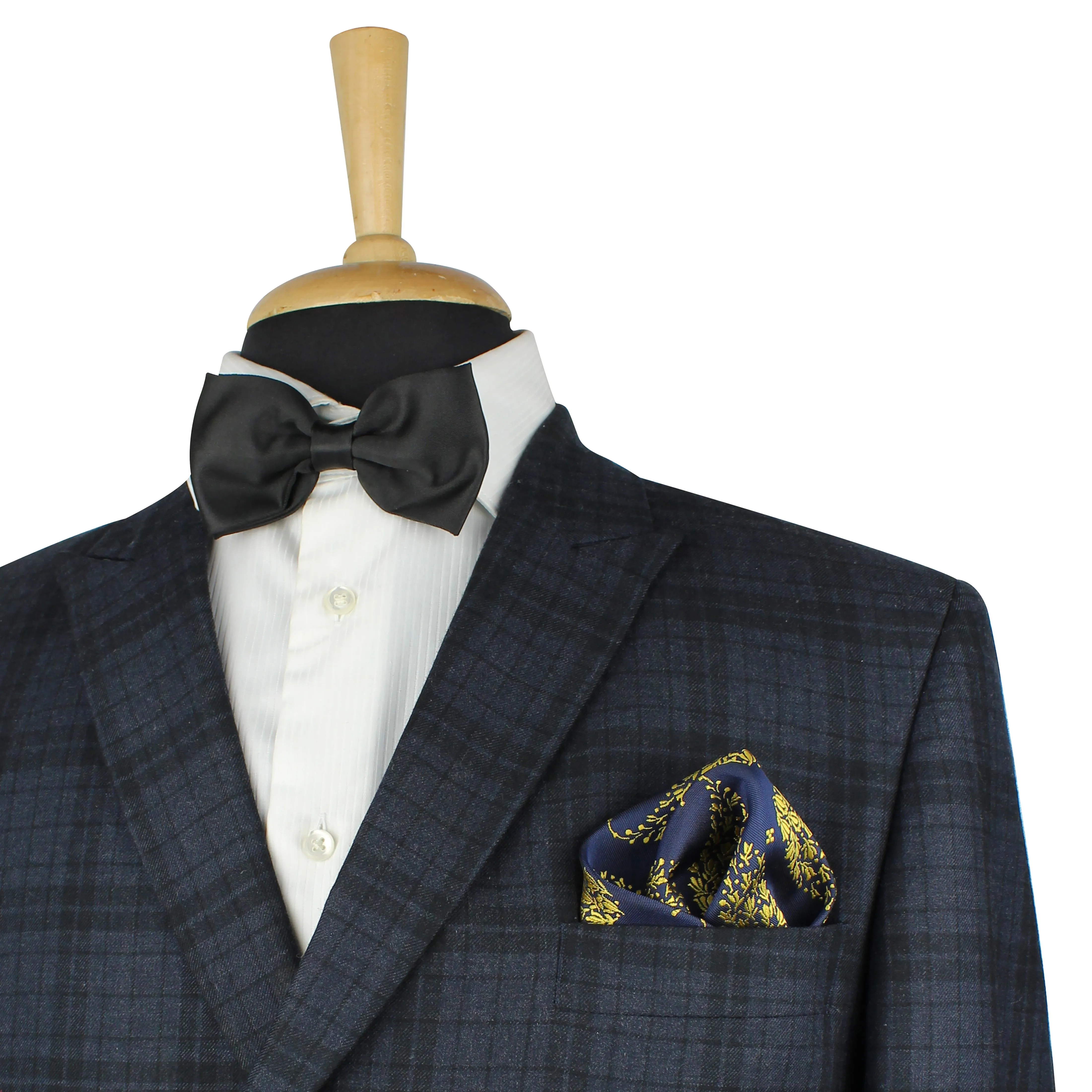 Kovove Blue and Yellow Floral Pocket Square For Men
