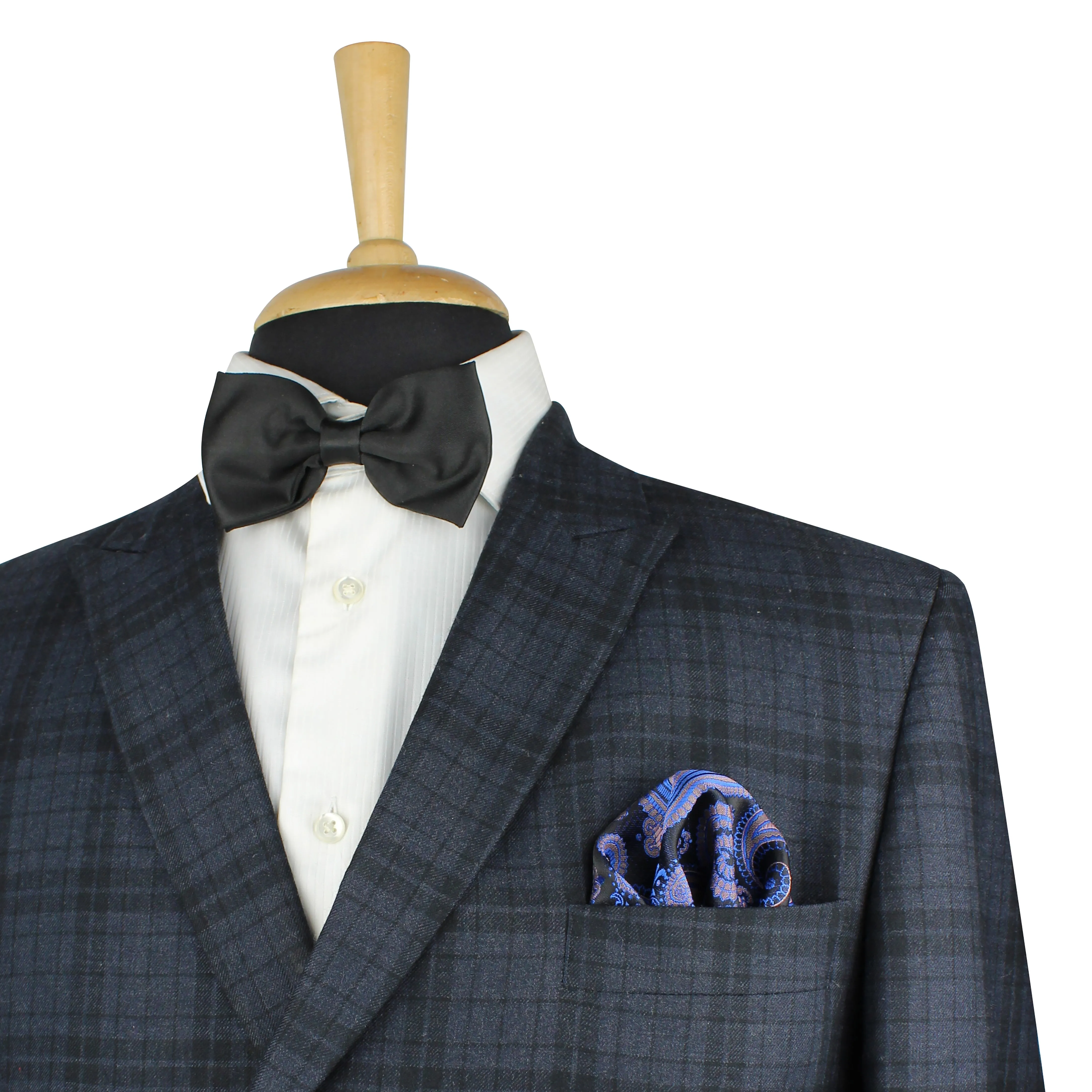 Kovove Blue Paisley Pocket Square For Men
