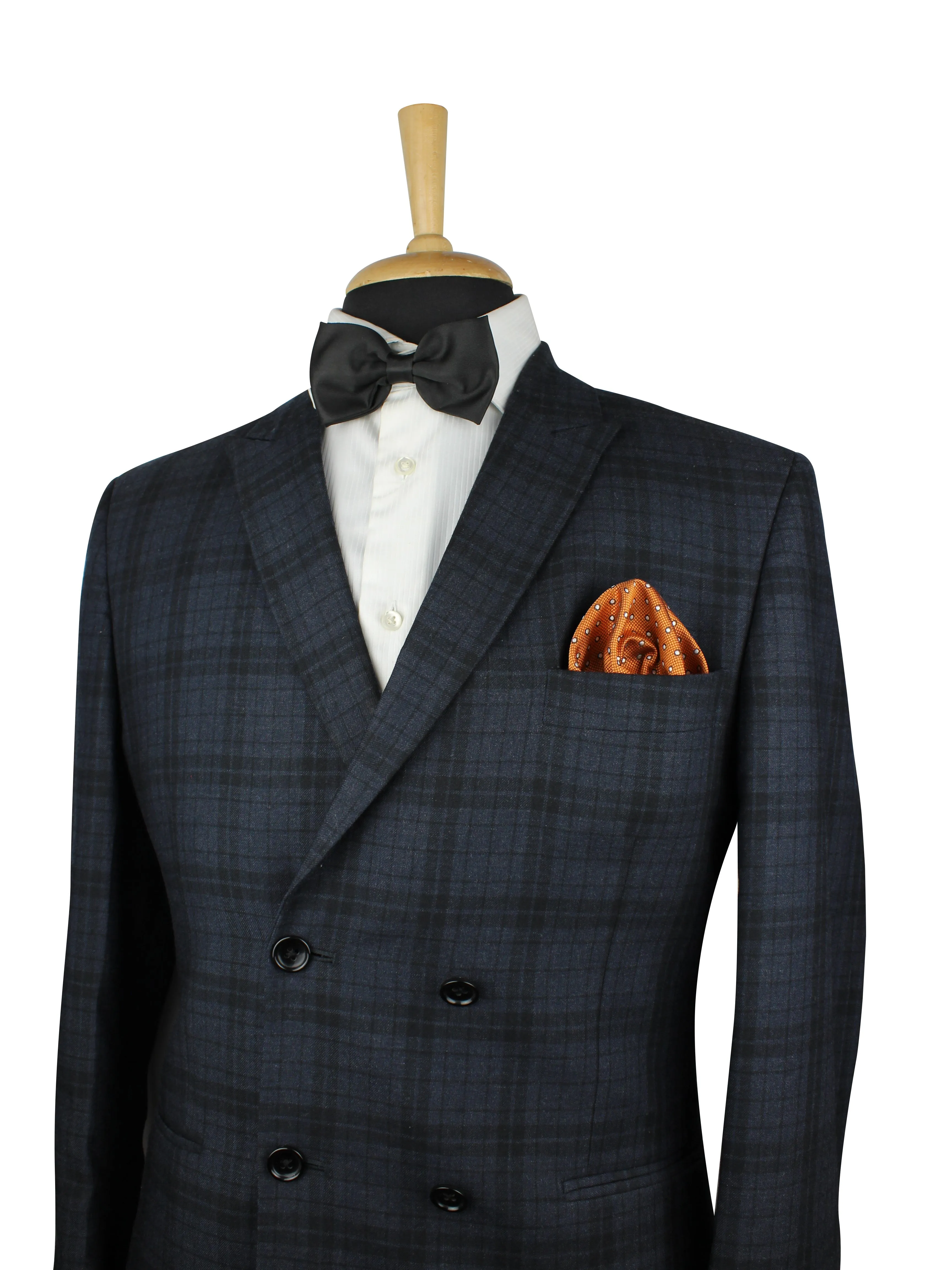 Kovove Elegant Orange Polka Dot Pocket Square For Men