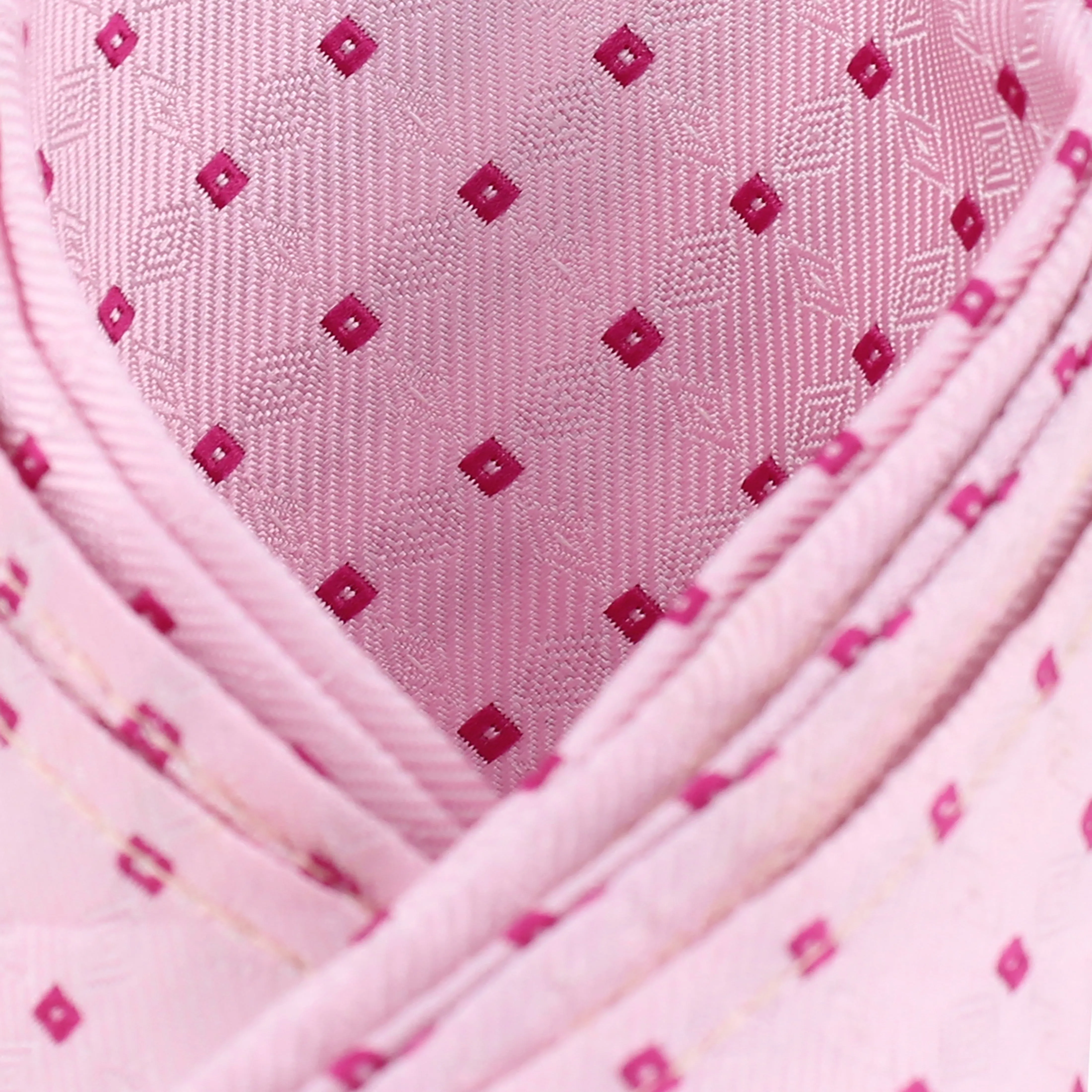 Kovove Elegant Pink Checkered Pocket Square For Men