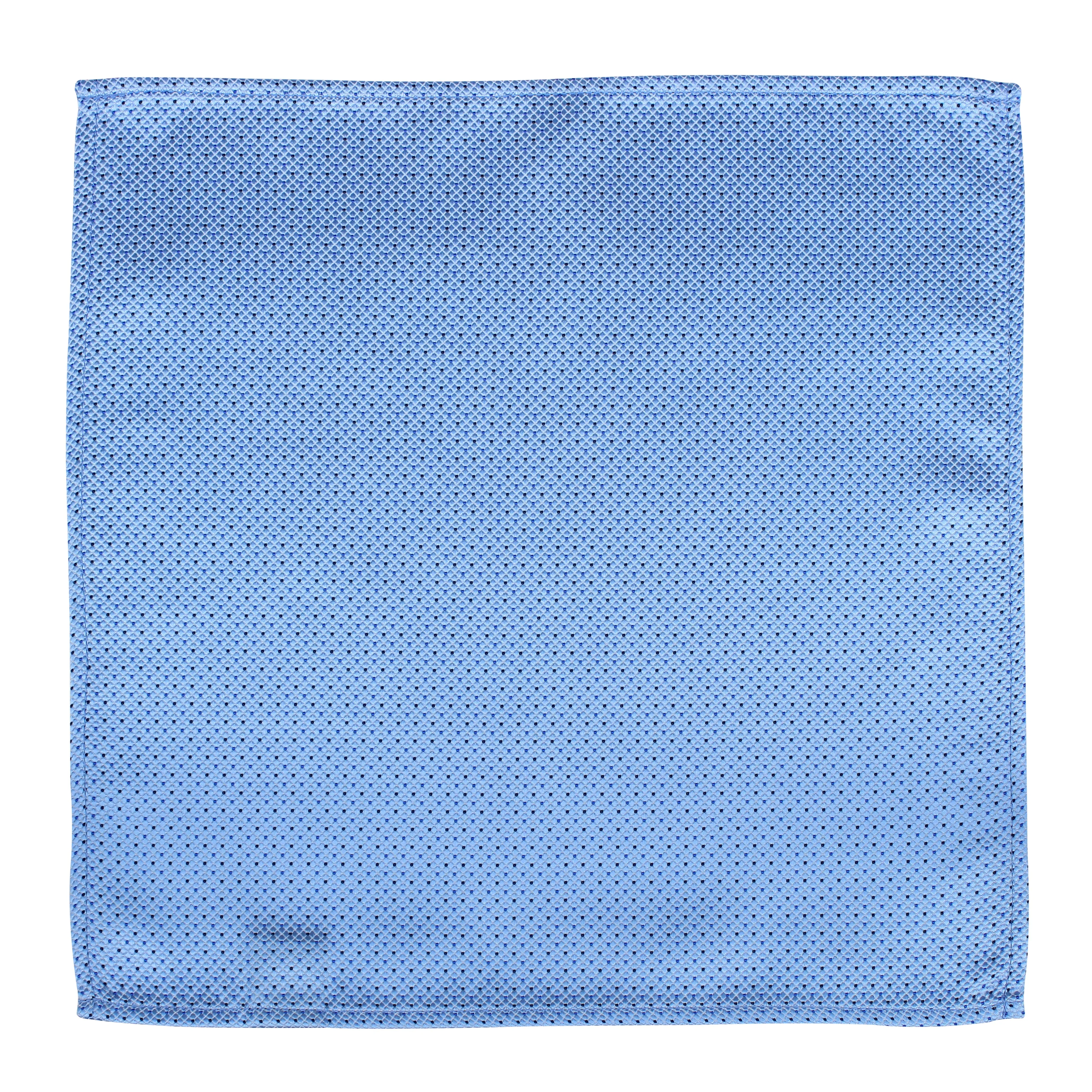 Kovove Graceful Cyan Polka Dot Pocket Square For Men