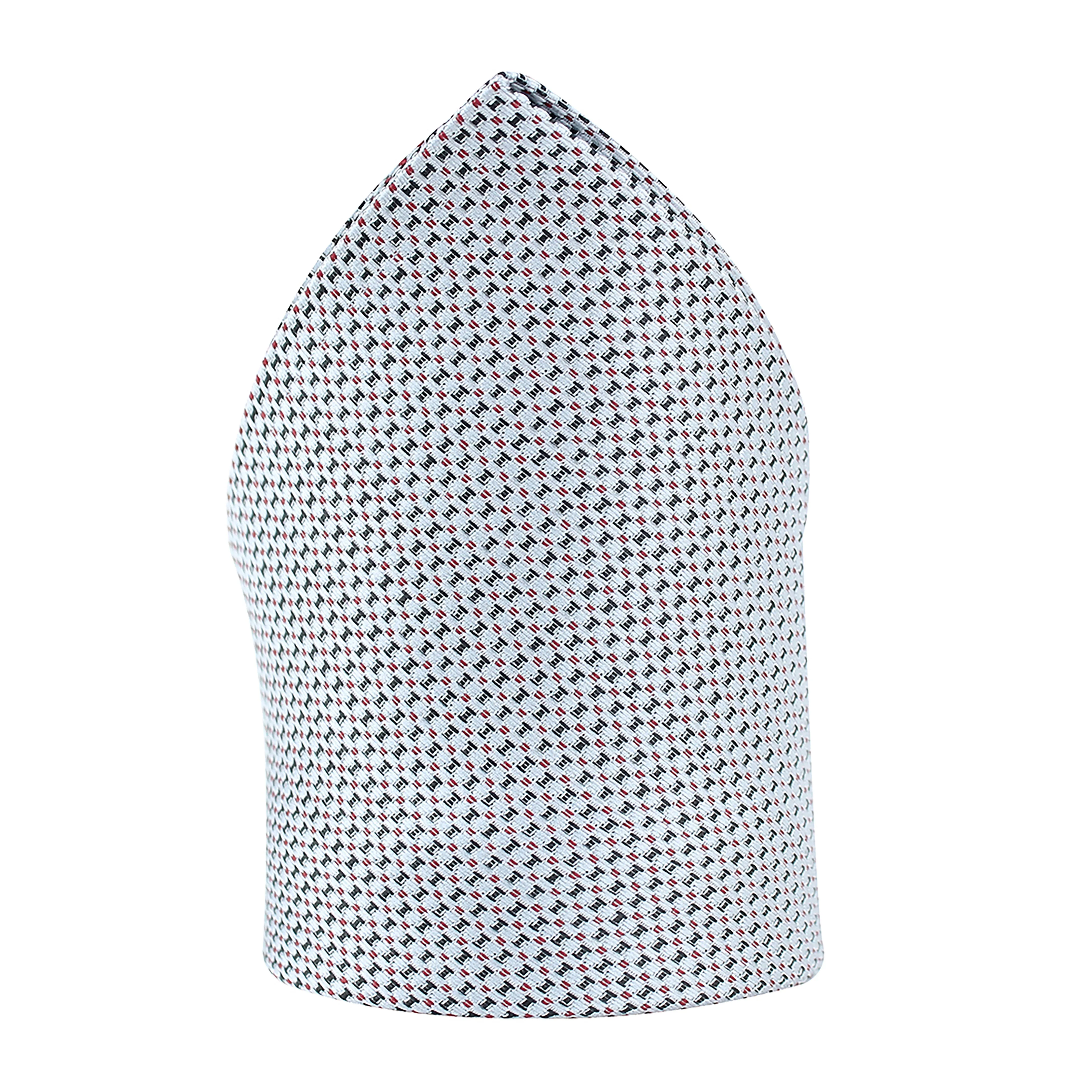 Kovove Grey Polka Dot Pocket Square For Men
