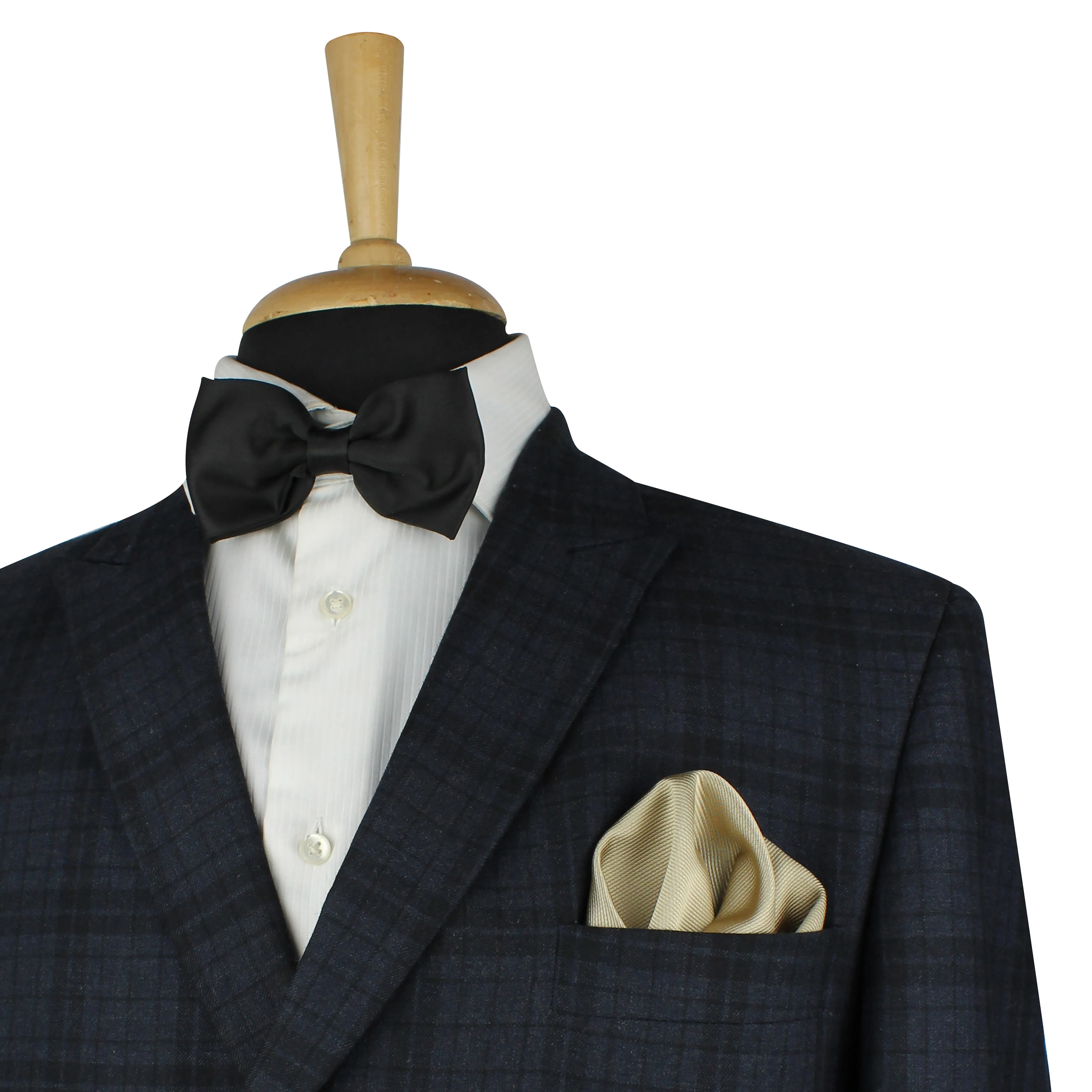 Kovove Grey Solid Pocket Square For Men