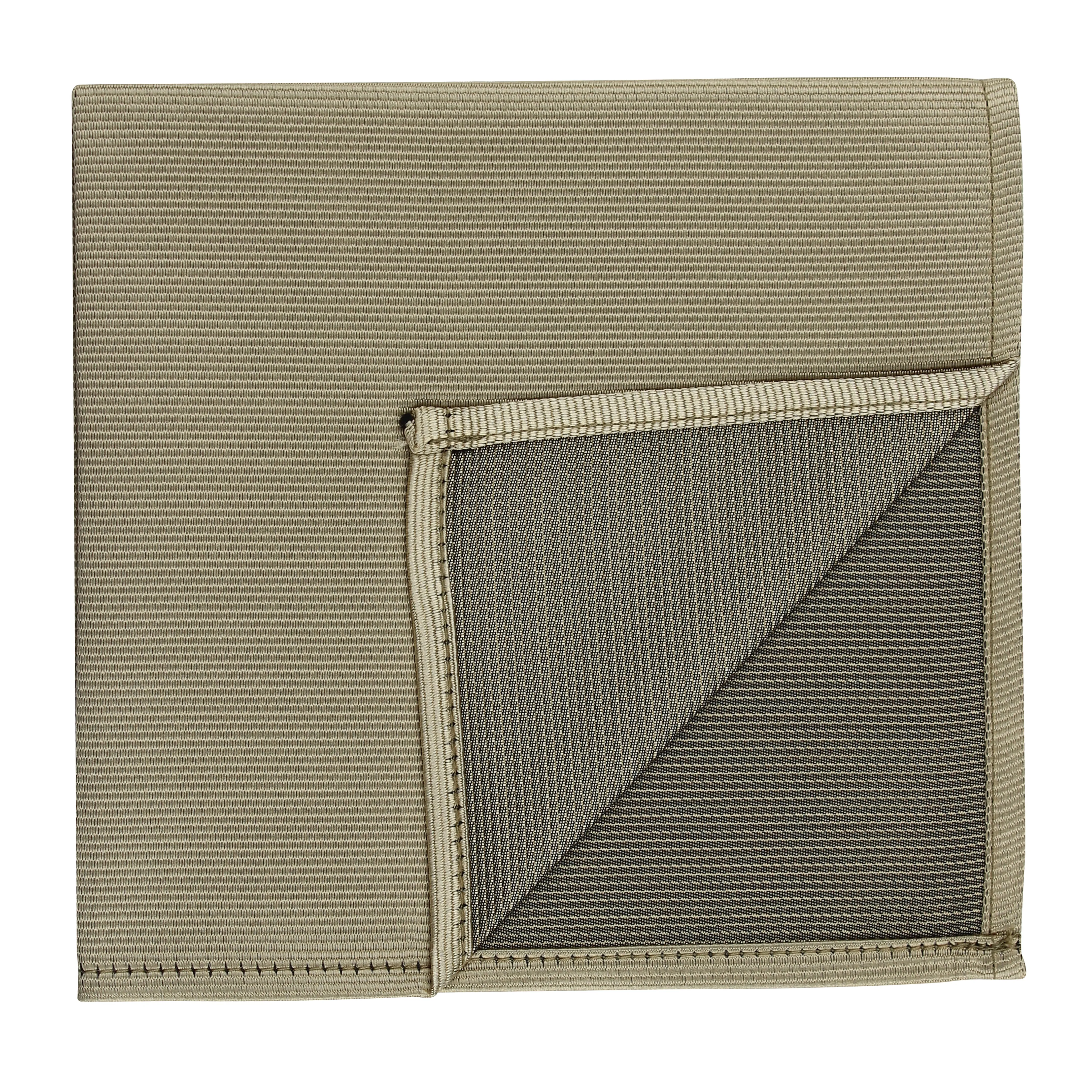 Kovove Grey Solid Pocket Square For Men