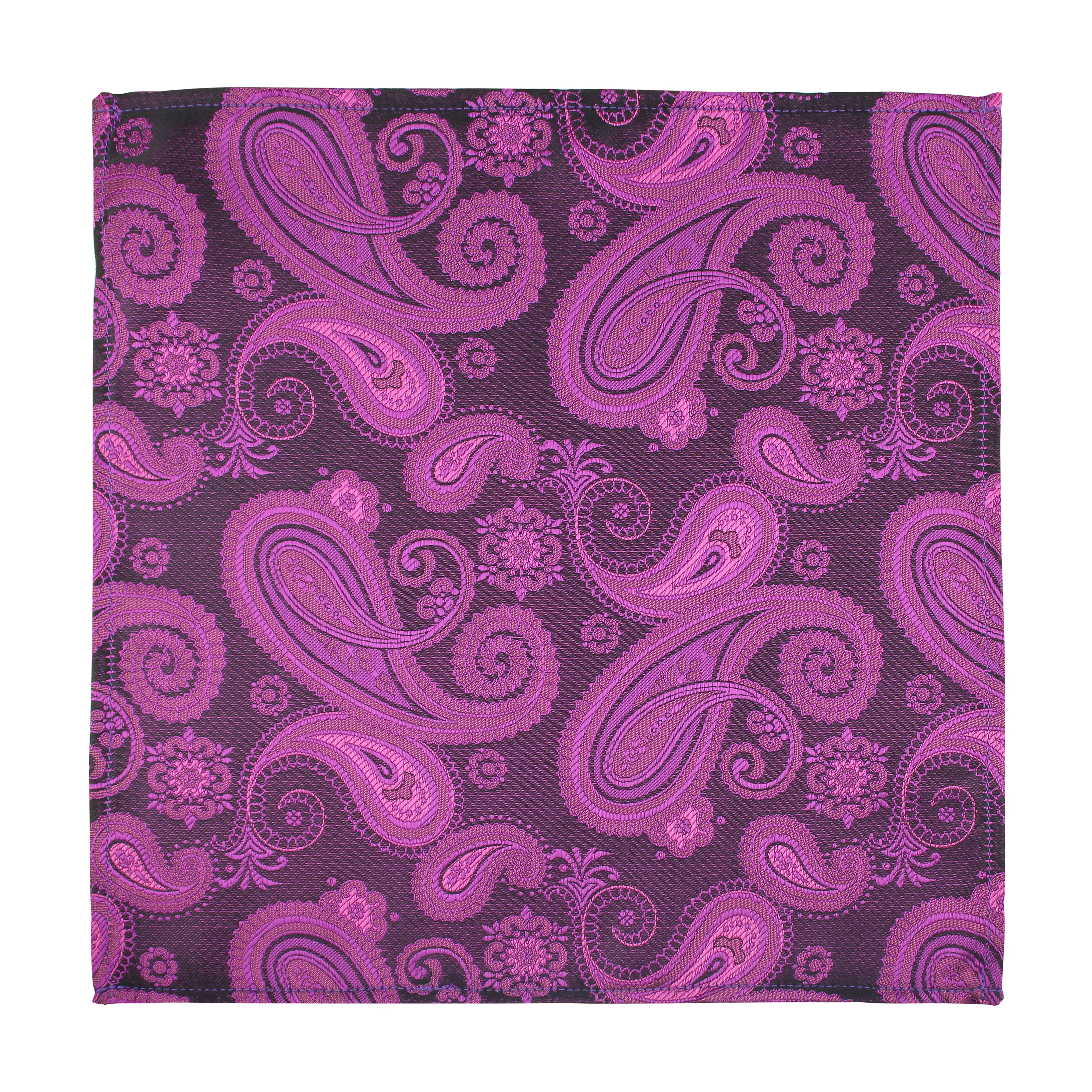 Kovove Pink Paisley Pocket Square For Men