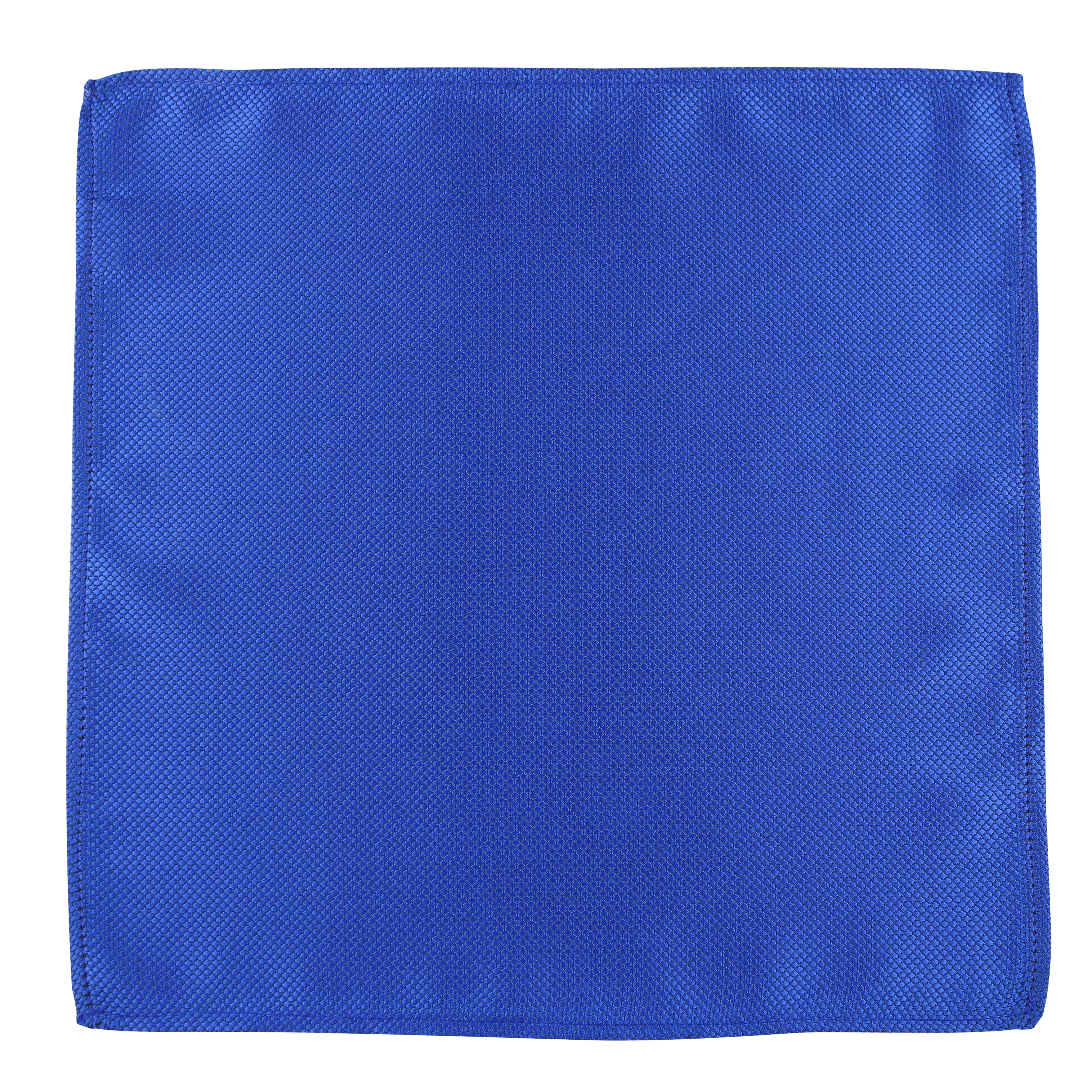 Kovove Refreshing Blue Self Design Pocket Square For Men