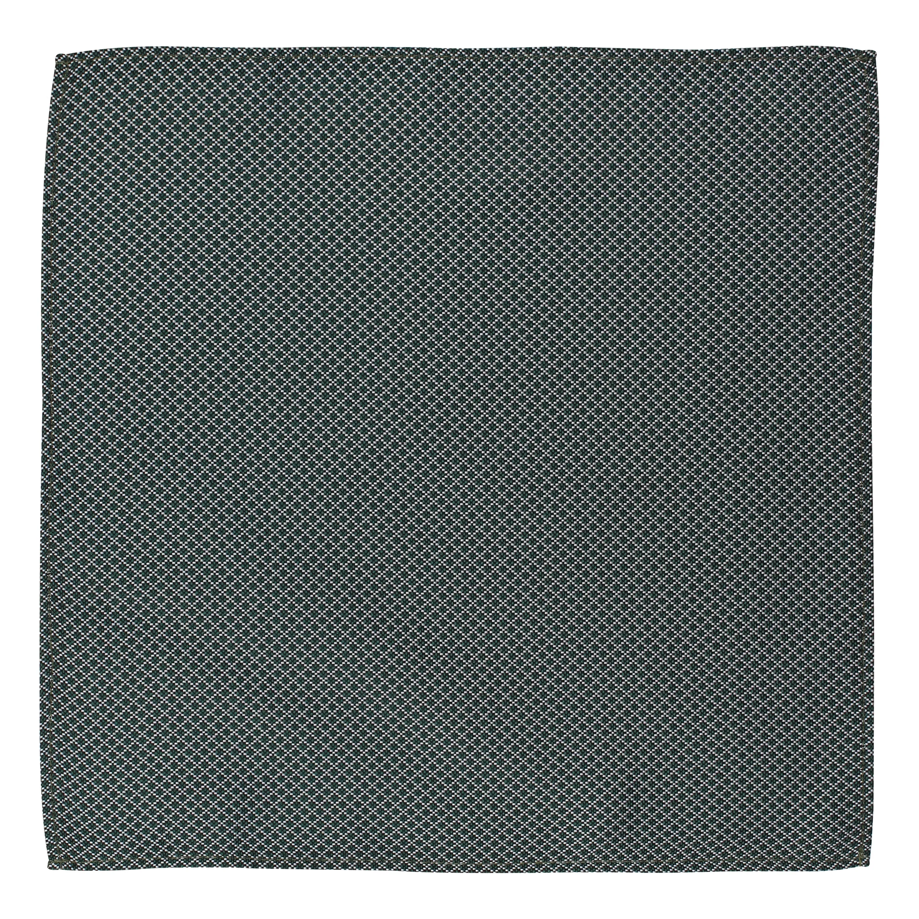 Kovove The Essentials Checkered Green Pocket Square For Men
