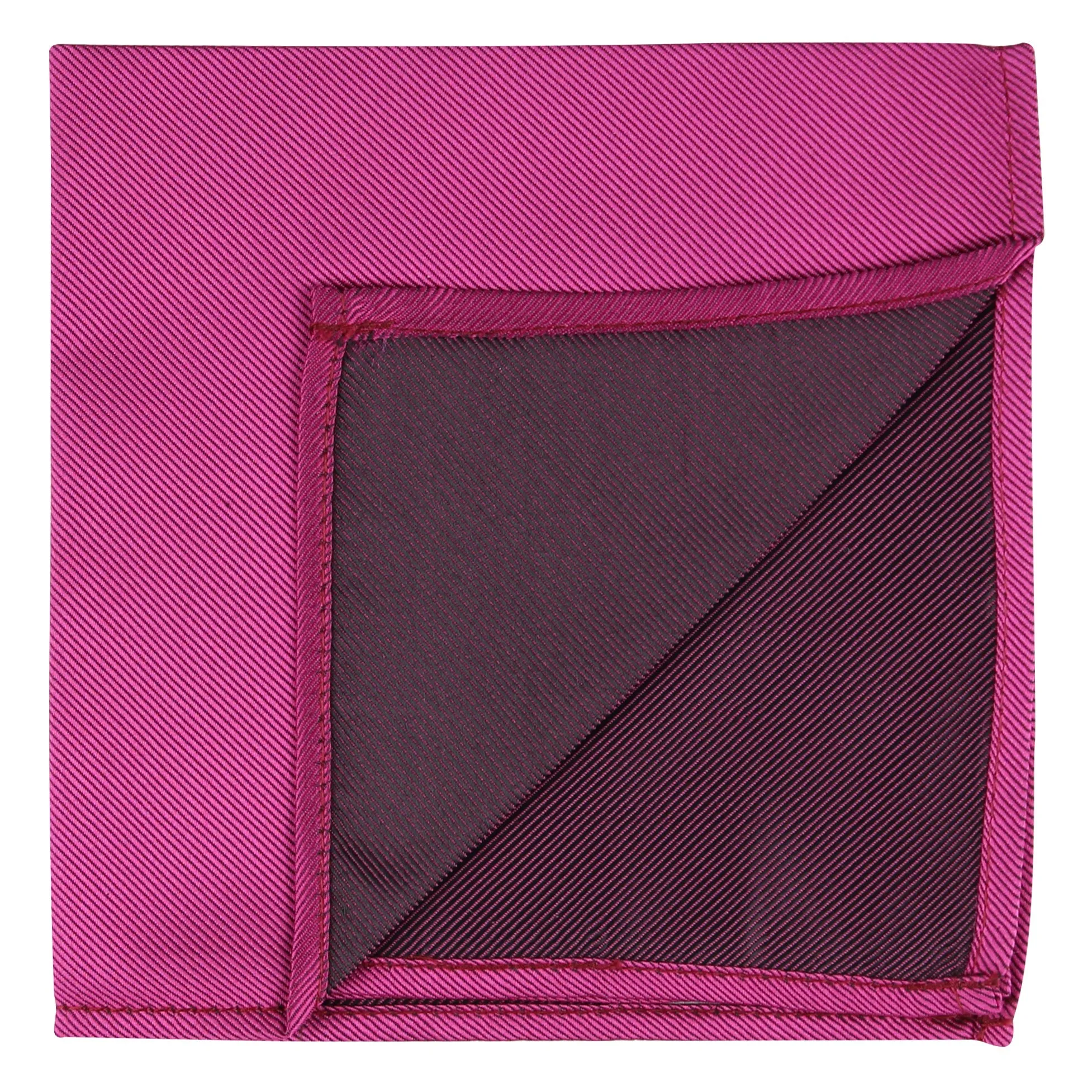 Kovove The Essentials Self Striped Pink Pocket Square For Men
