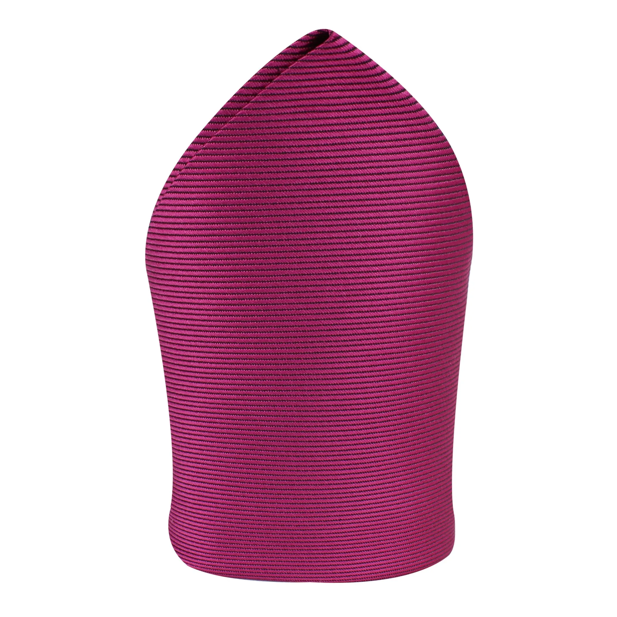 Kovove The Essentials Self Striped Pink Pocket Square For Men