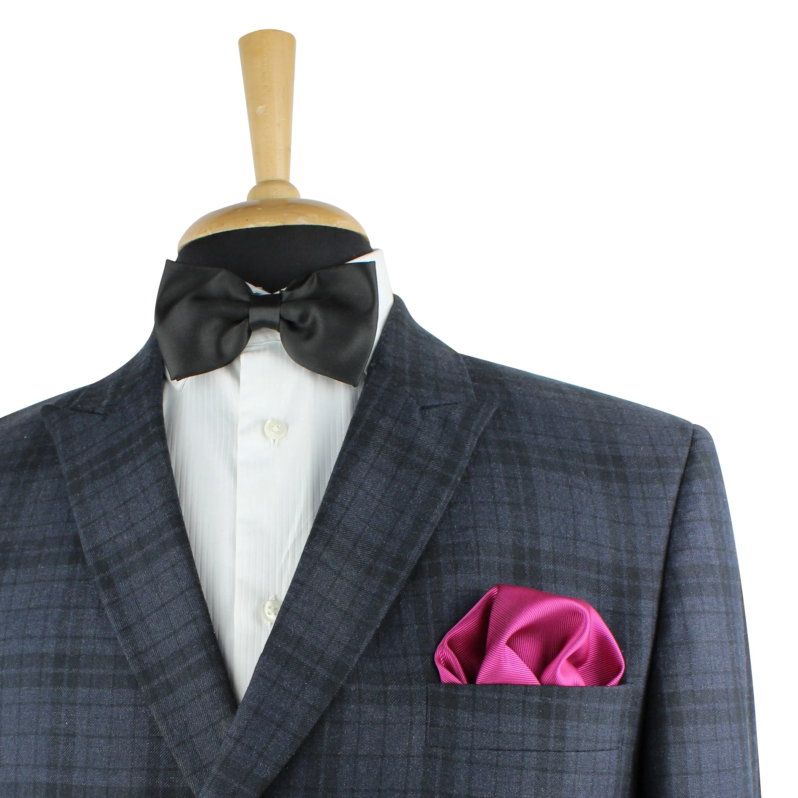 Kovove The Essentials Self Striped Pink Pocket Square For Men