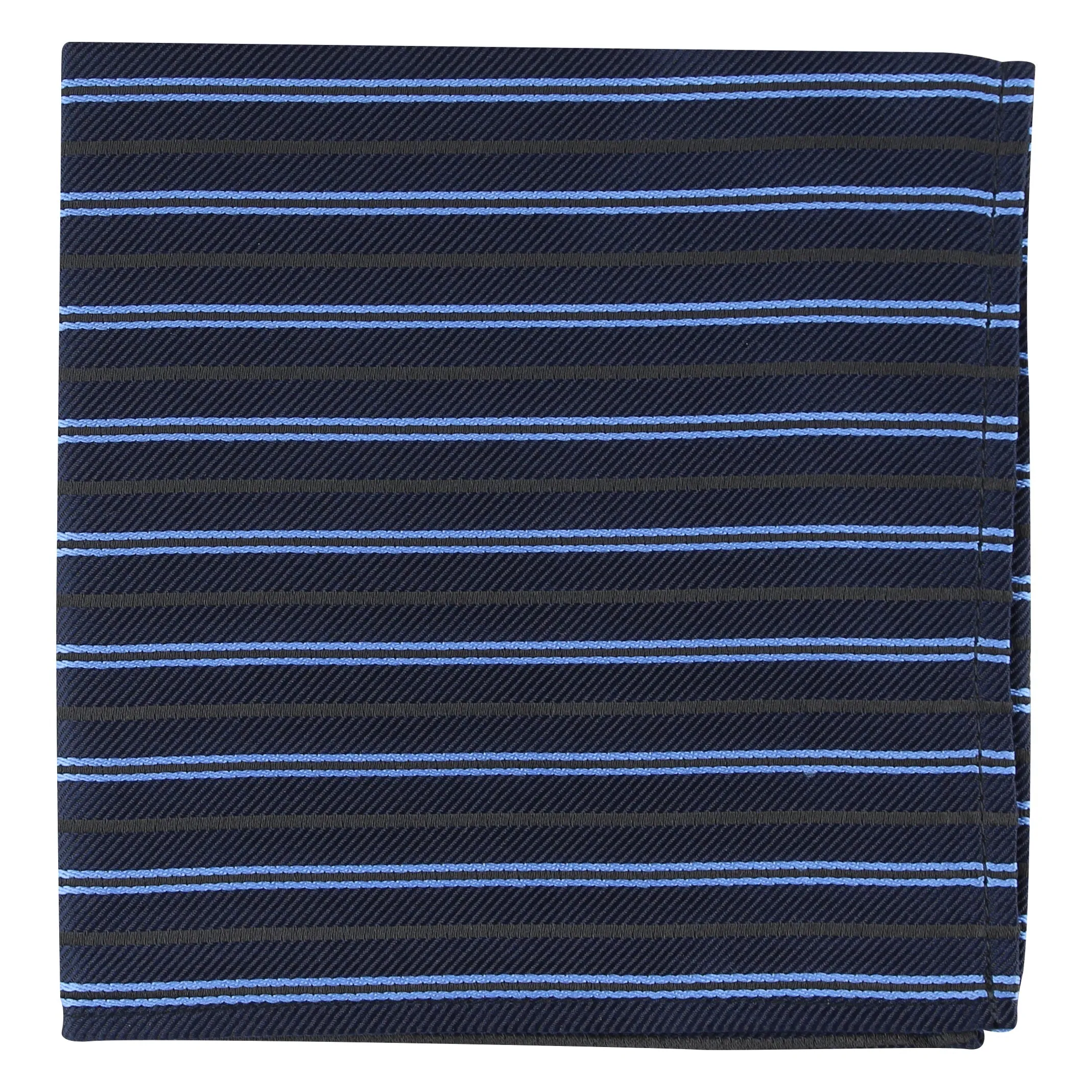Kovove The Striped Treat Blue Pocket Square For Men