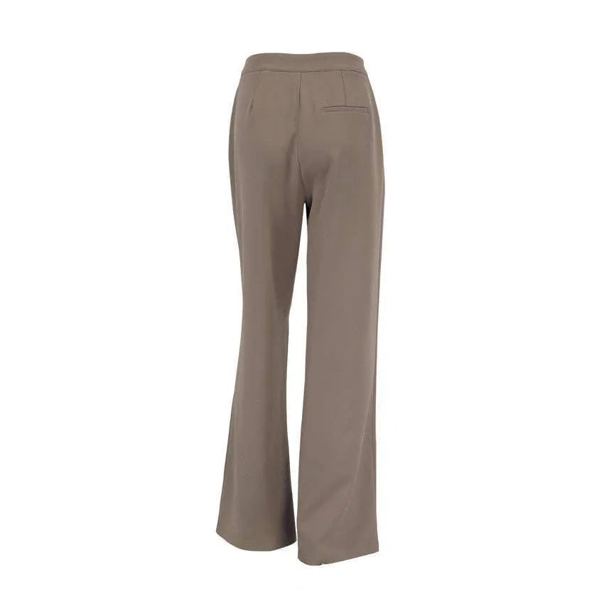 Ladies Stright Leg Pleated Loose Pants C-K6028
