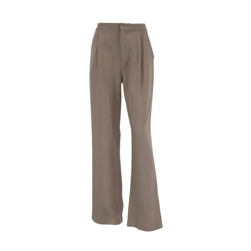 Ladies Stright Leg Pleated Loose Pants C-K6028