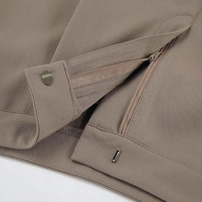 Ladies Stright Leg Pleated Loose Pants C-K6028