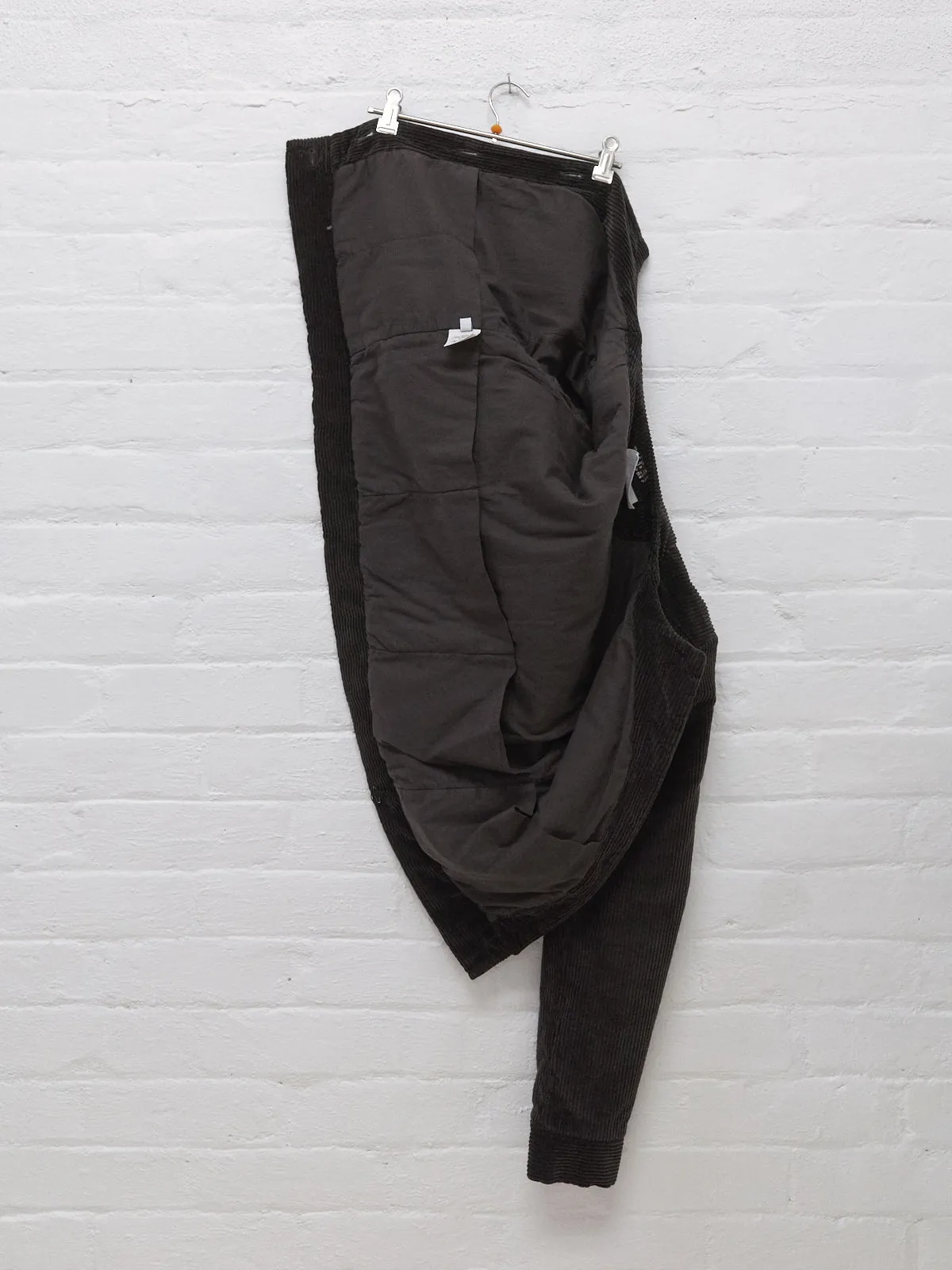 Maison Martin Margiela 6 2000s brown corduroy neck warmer "SHORT" jacket - sz 40