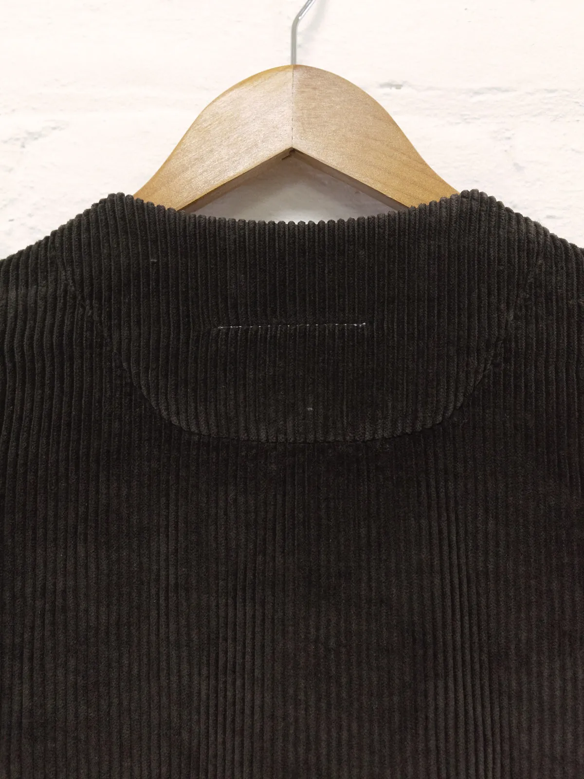 Maison Martin Margiela 6 2000s brown corduroy neck warmer "SHORT" jacket - sz 40