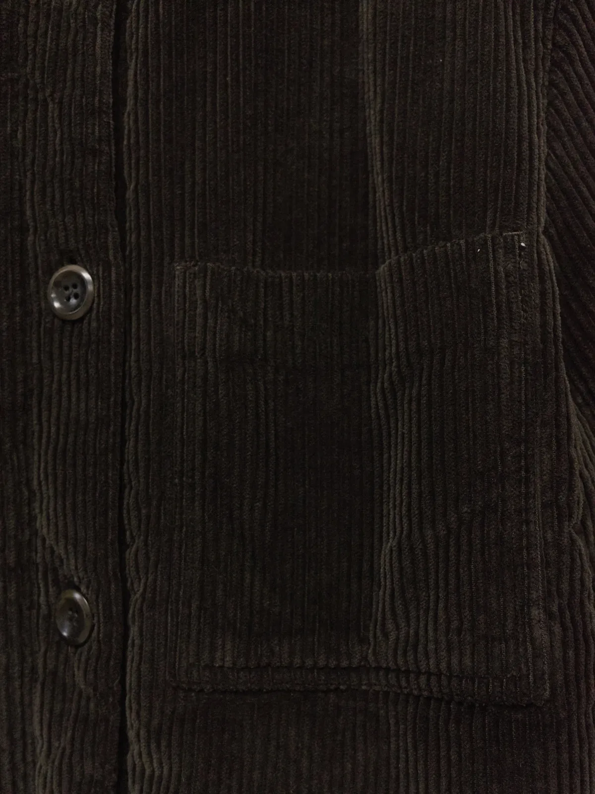 Maison Martin Margiela 6 2000s brown corduroy neck warmer "SHORT" jacket - sz 40