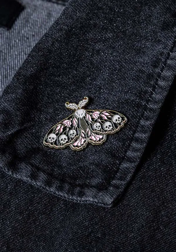 Moth & Skulls | ENAMEL PIN