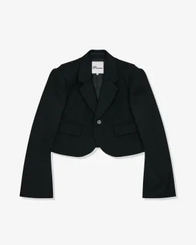 Noir Kei Ninomiya - Women's Wool Cropped Jacket - (Black)