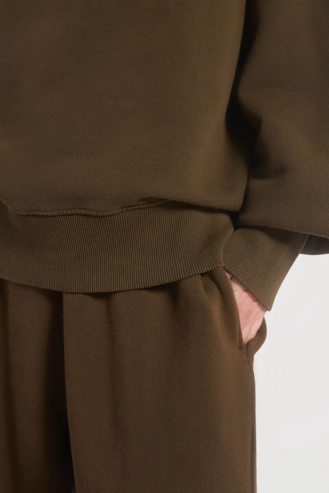 NTRLS Mocha Quarter Zip Sweatshirt