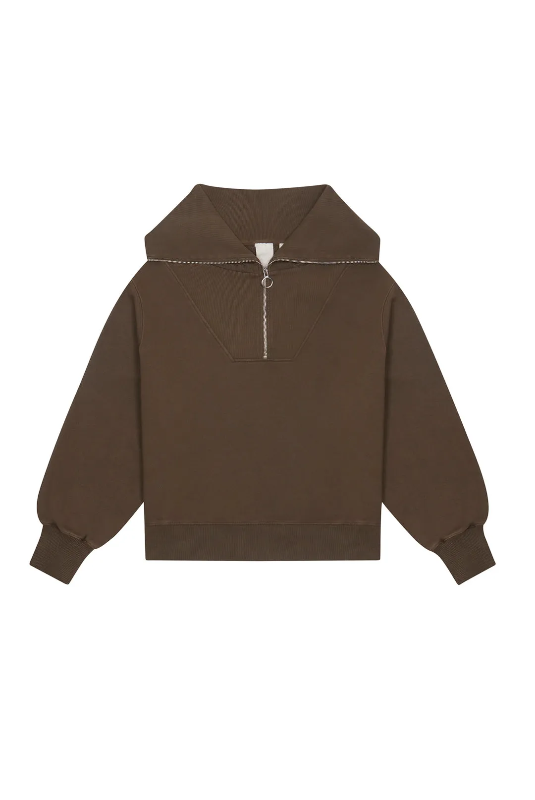 NTRLS Mocha Quarter Zip Sweatshirt