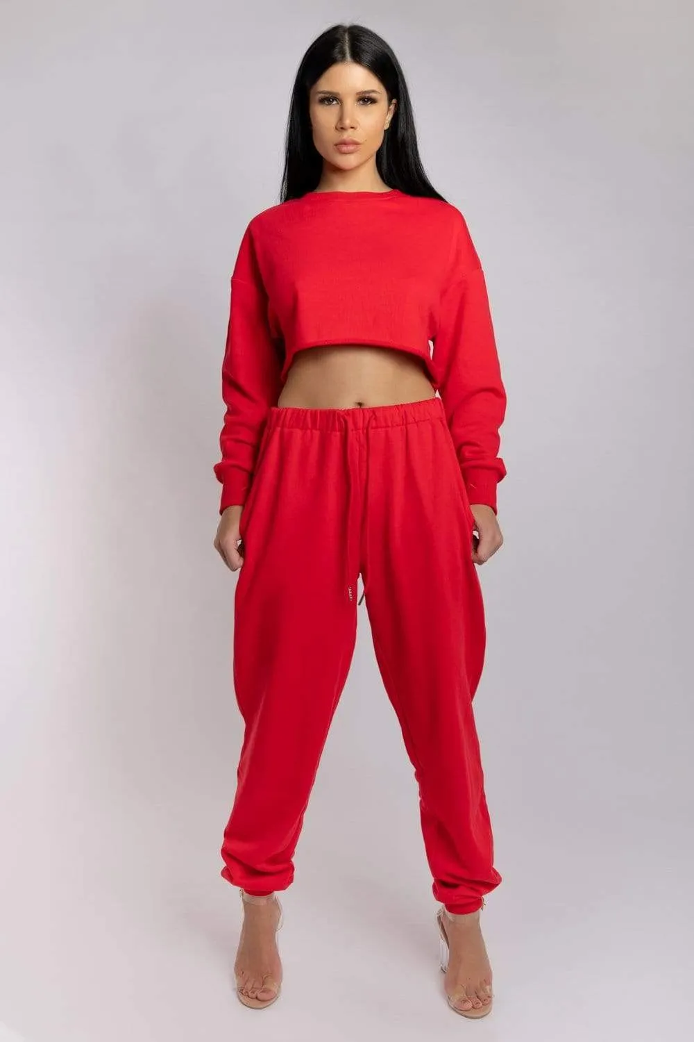 Oversized Jogger Bottoms - Jalapeño