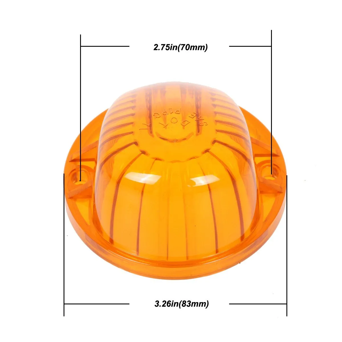 Partsam 5X Cab Marker Light Marker 1313A Amber Lens   5X Amber T10 LED Bulbs   Base Compatible with /Dually Suburban Blazer C1500 C2500 C3500 K1500 K2500 K3500 1969 - 1987 Pickup Trucks
