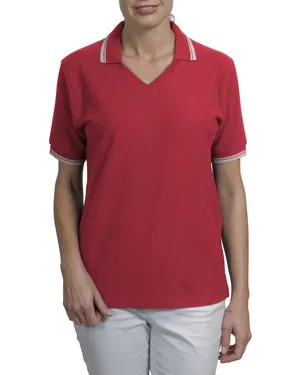 Port Authority Signature - Ladies Cool Mesh Sport Shirt with Tipping Stripe Trim.  L431