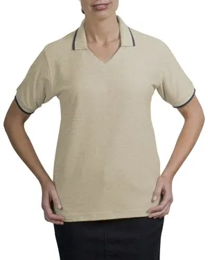 Port Authority Signature - Ladies Cool Mesh Sport Shirt with Tipping Stripe Trim.  L431