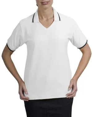 Port Authority Signature - Ladies Cool Mesh Sport Shirt with Tipping Stripe Trim.  L431